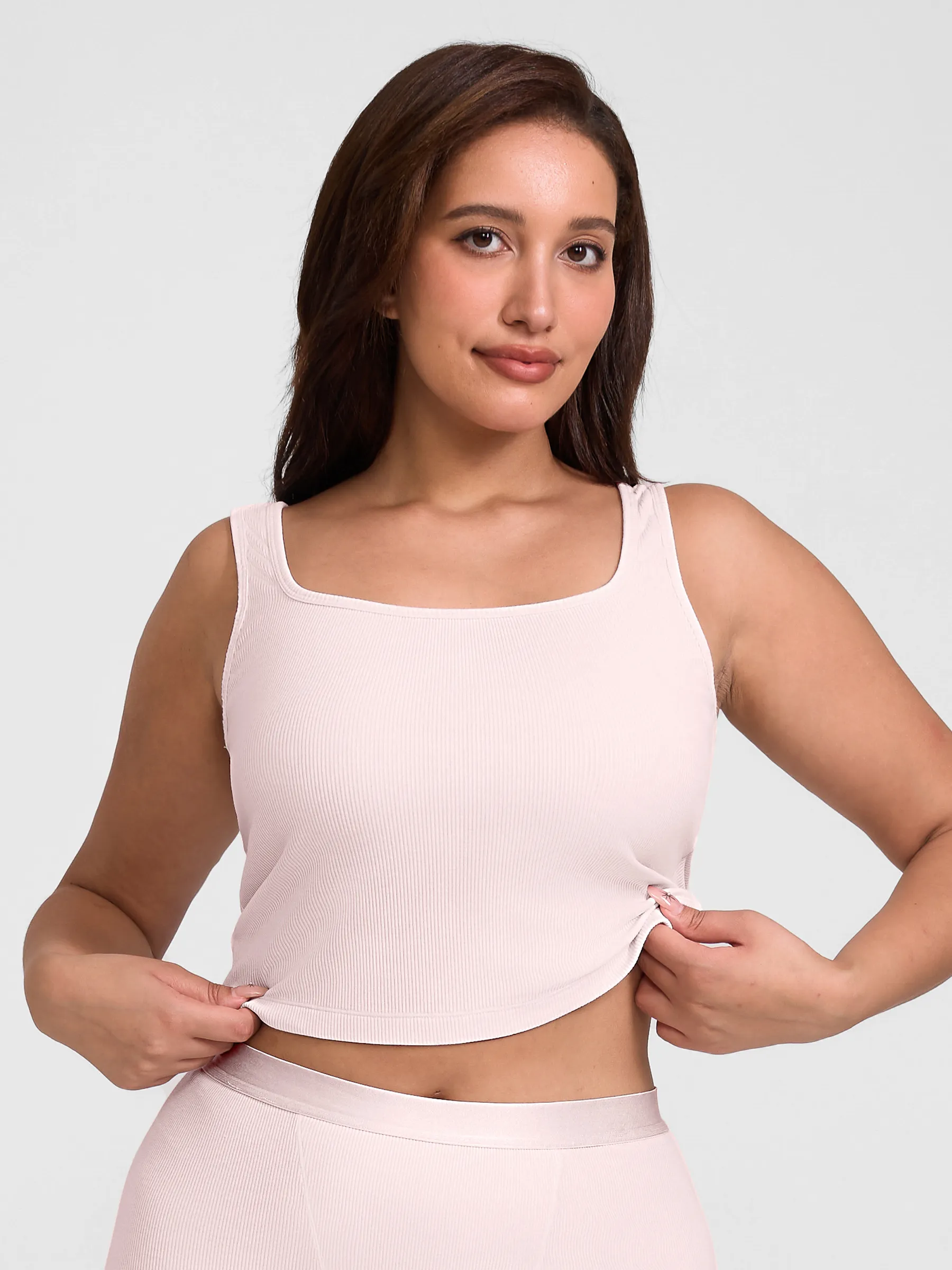 Feelingirl Breathable Ribbed Sleeveless Tank Top - Image 4