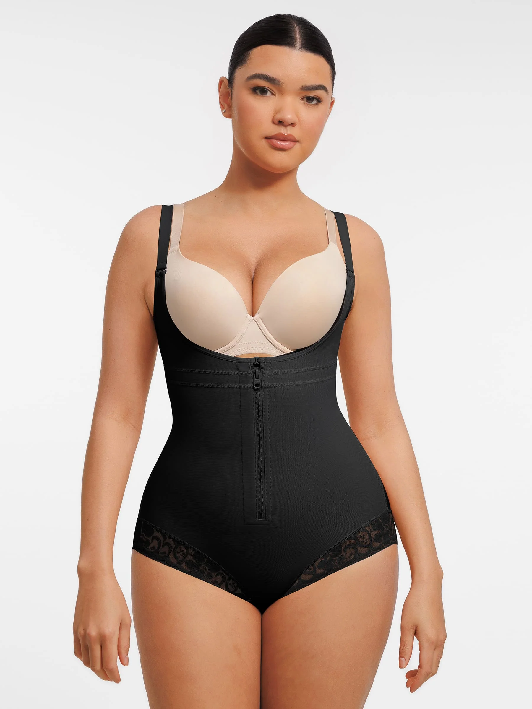 Feelingirl U-Plunge Front Adjustable Zipper Shapewear - Image 7