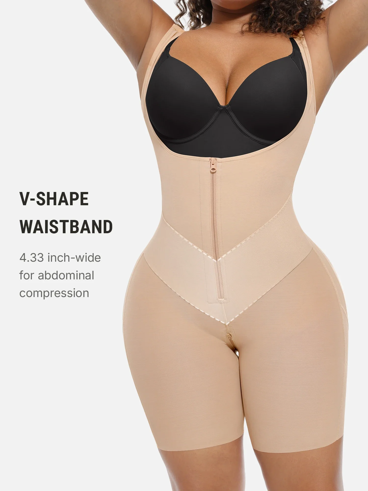 Feelingirl FeelVibe™ U-Shaped Faja Tummy Control Butt Lift Bodysuit - Image 11