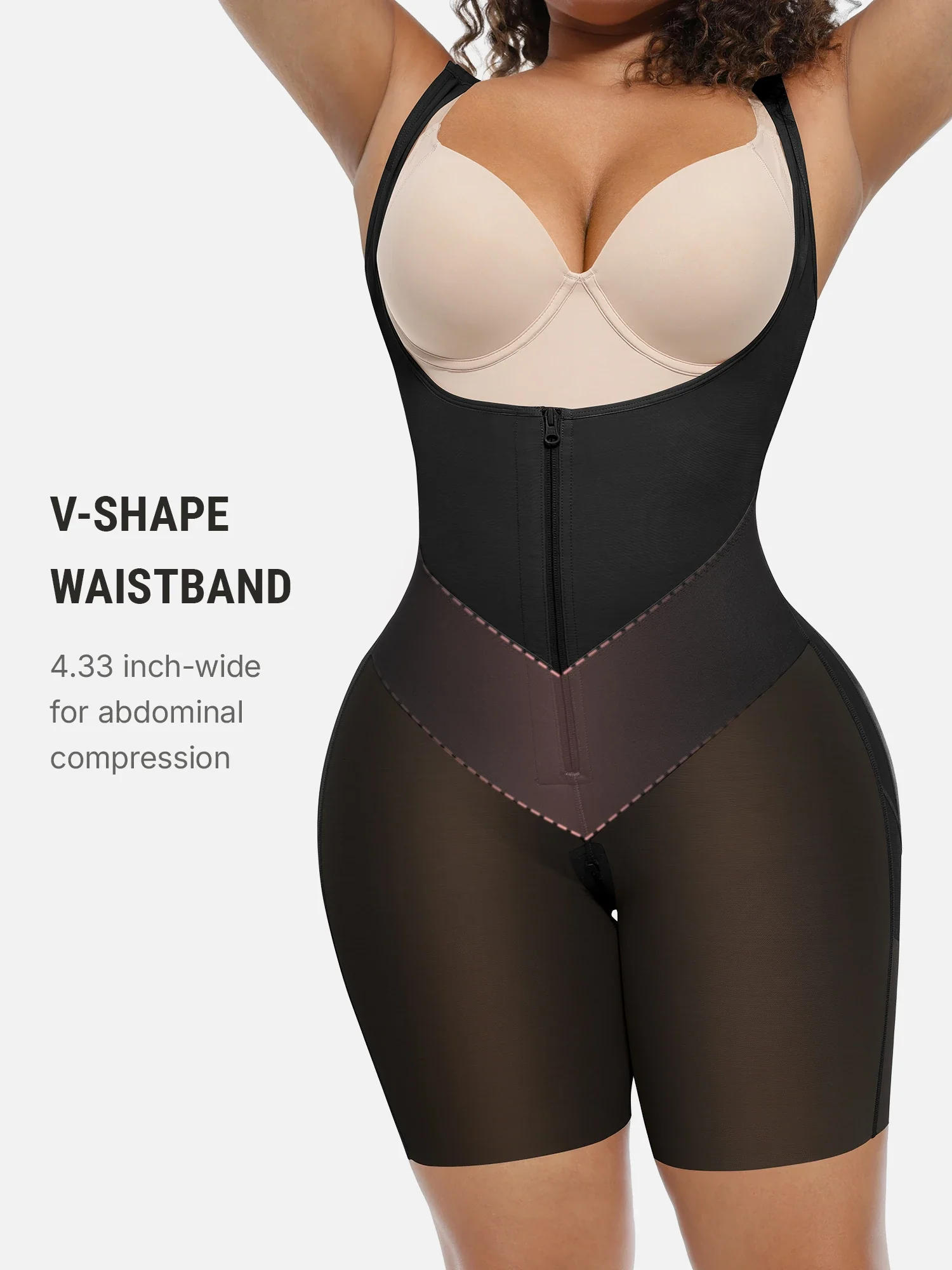 Feelingirl FeelVibe™ U-Shaped Faja Tummy Control Butt Lift Bodysuit - Image 3
