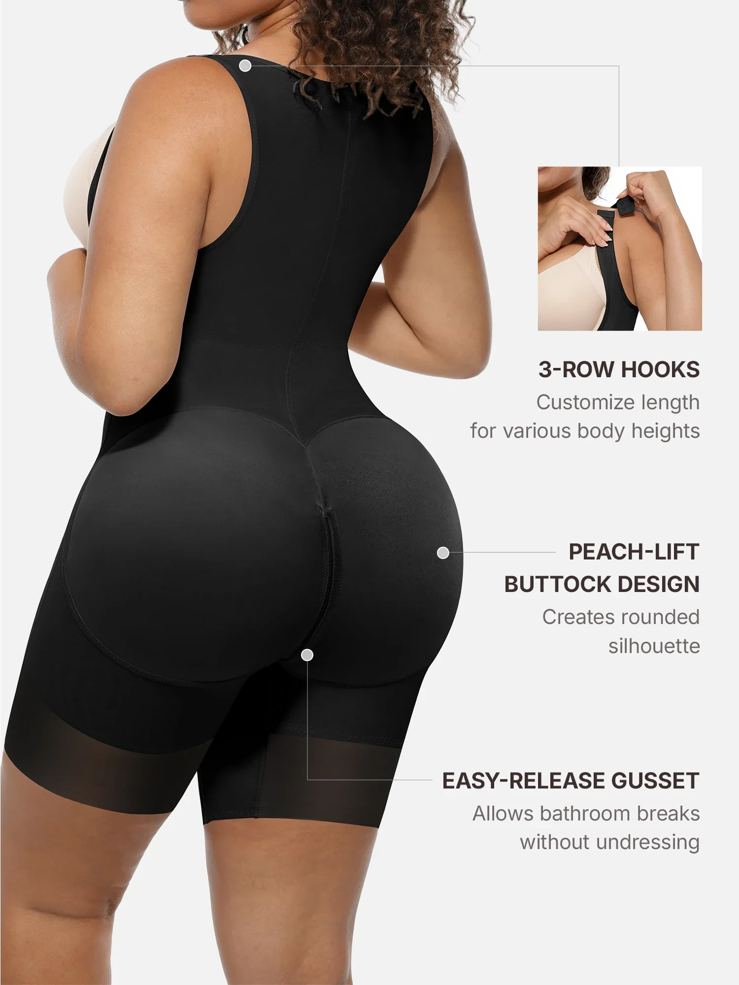 Feelingirl FeelVibe™ U-Shaped Faja Tummy Control Butt Lift Bodysuit - Image 4