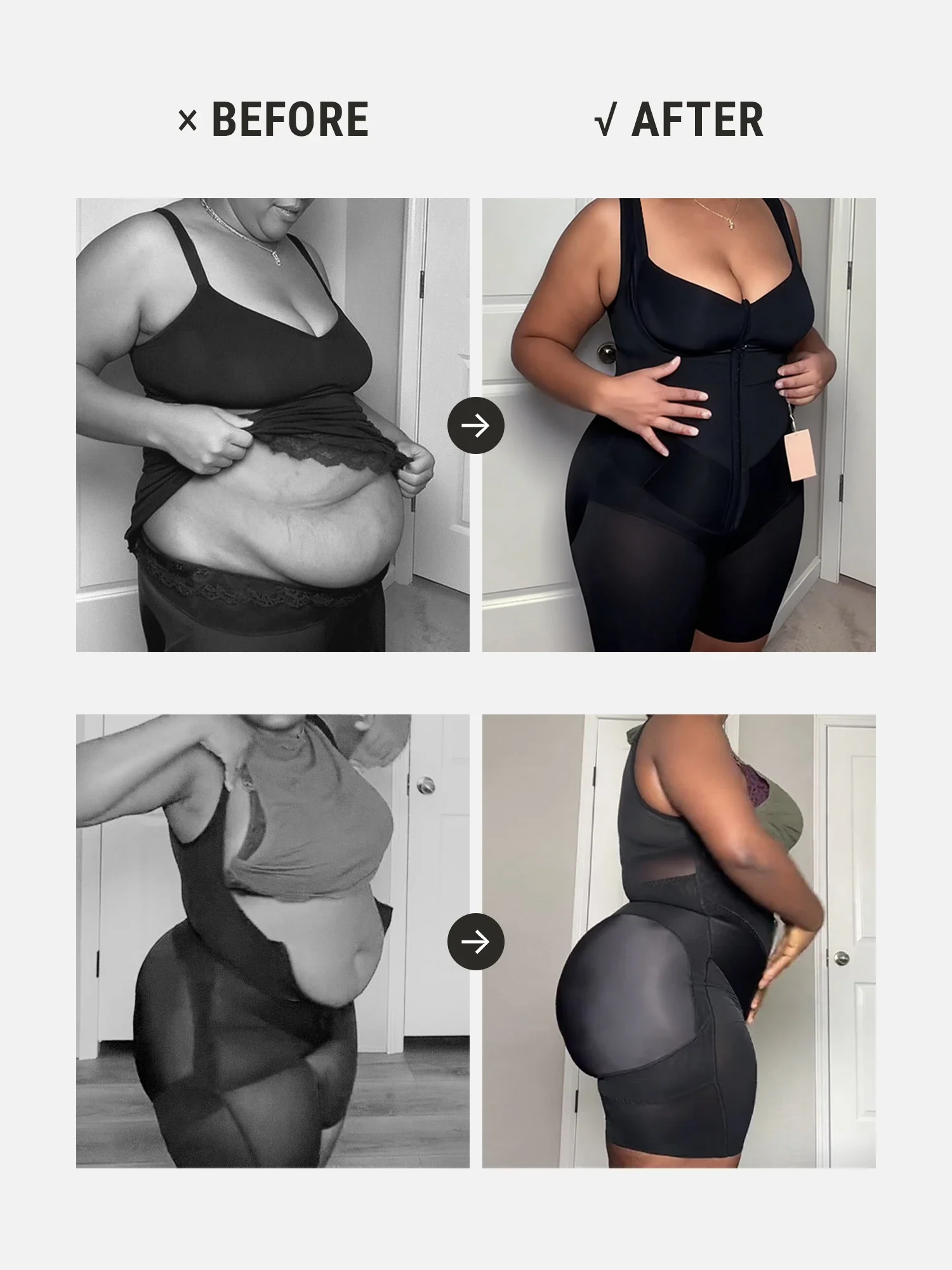 Feelingirl FeelVibe™ U-Shaped Faja Tummy Control Butt Lift Bodysuit - Image 5