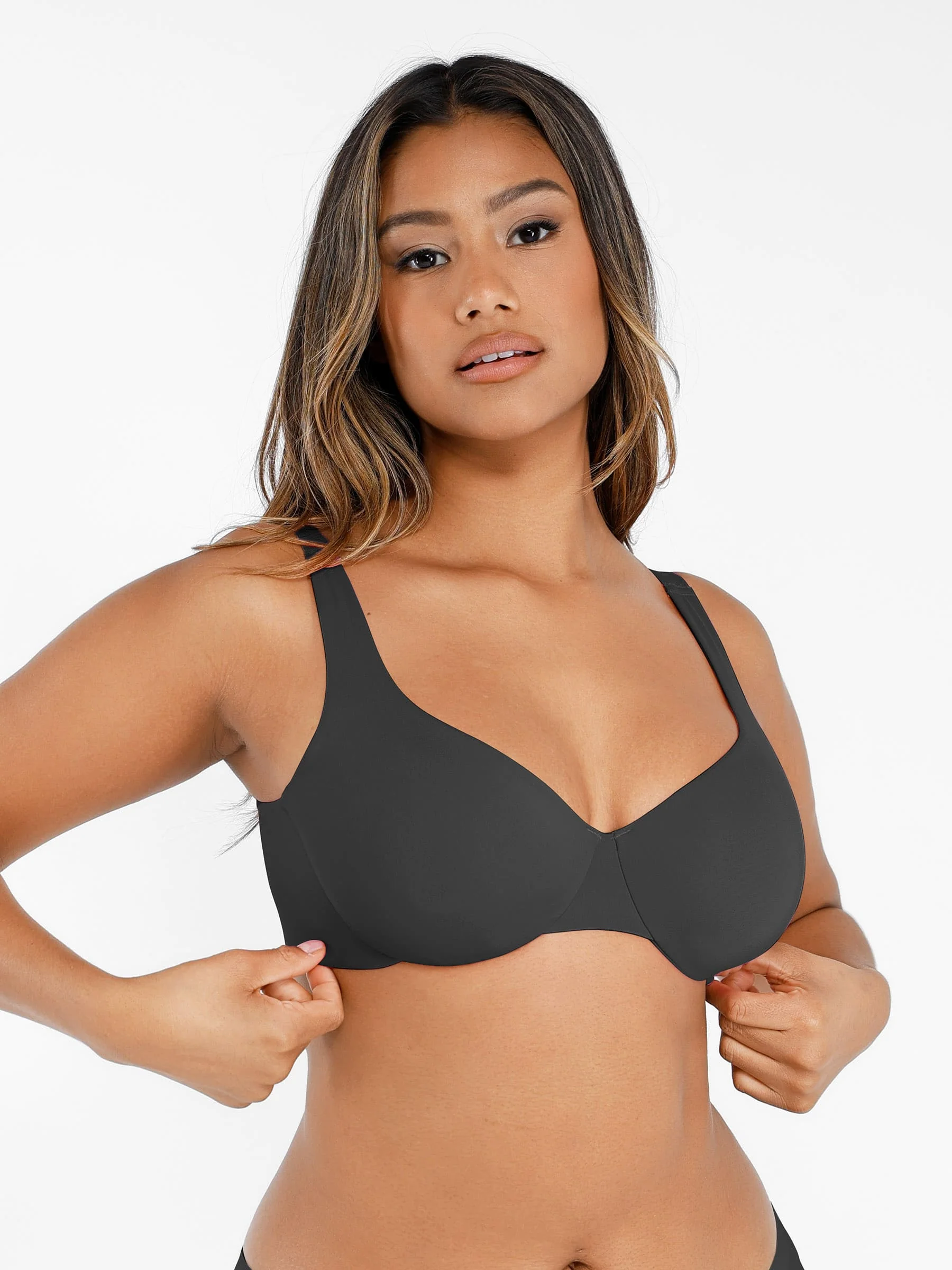 Feelingirl Underwire Adjustable Deep V-neck Bra - Image 30