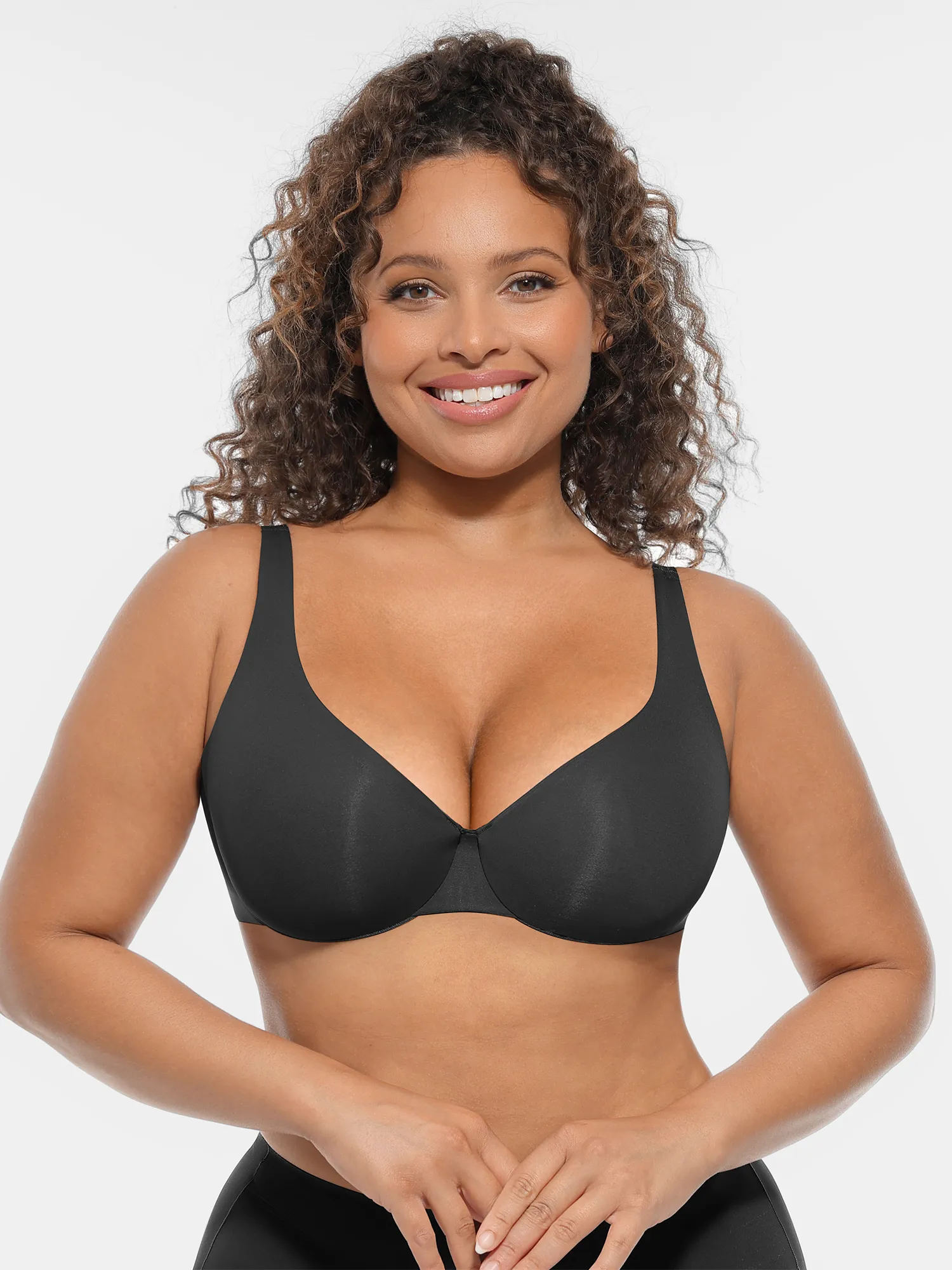 Feelingirl Unpadded Underwired Deep V-Neck Side Support Bra Bundle - Image 12