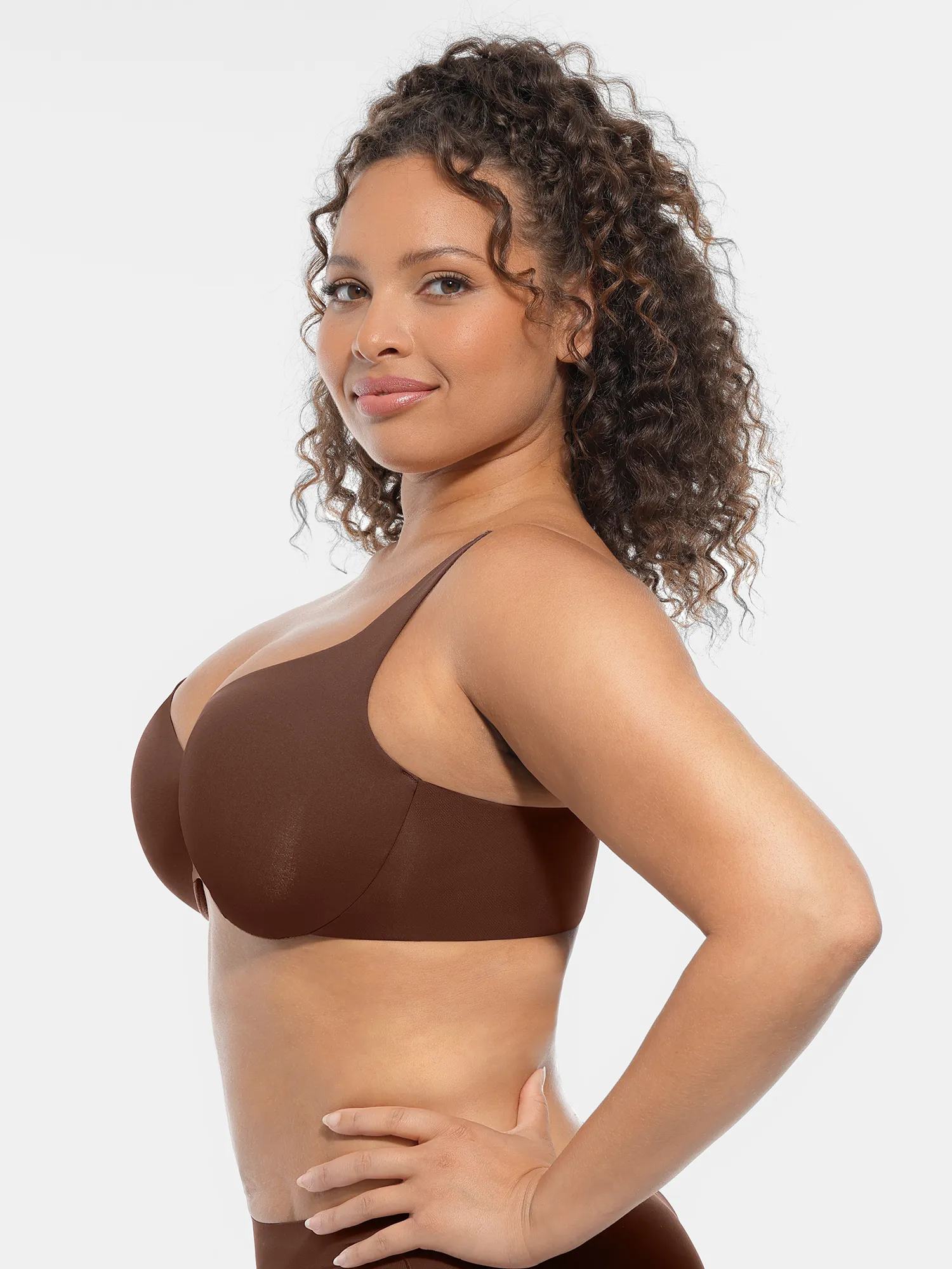 Feelingirl Unpadded Underwired Deep V-Neck Side Support Bra Bundle - Image 22