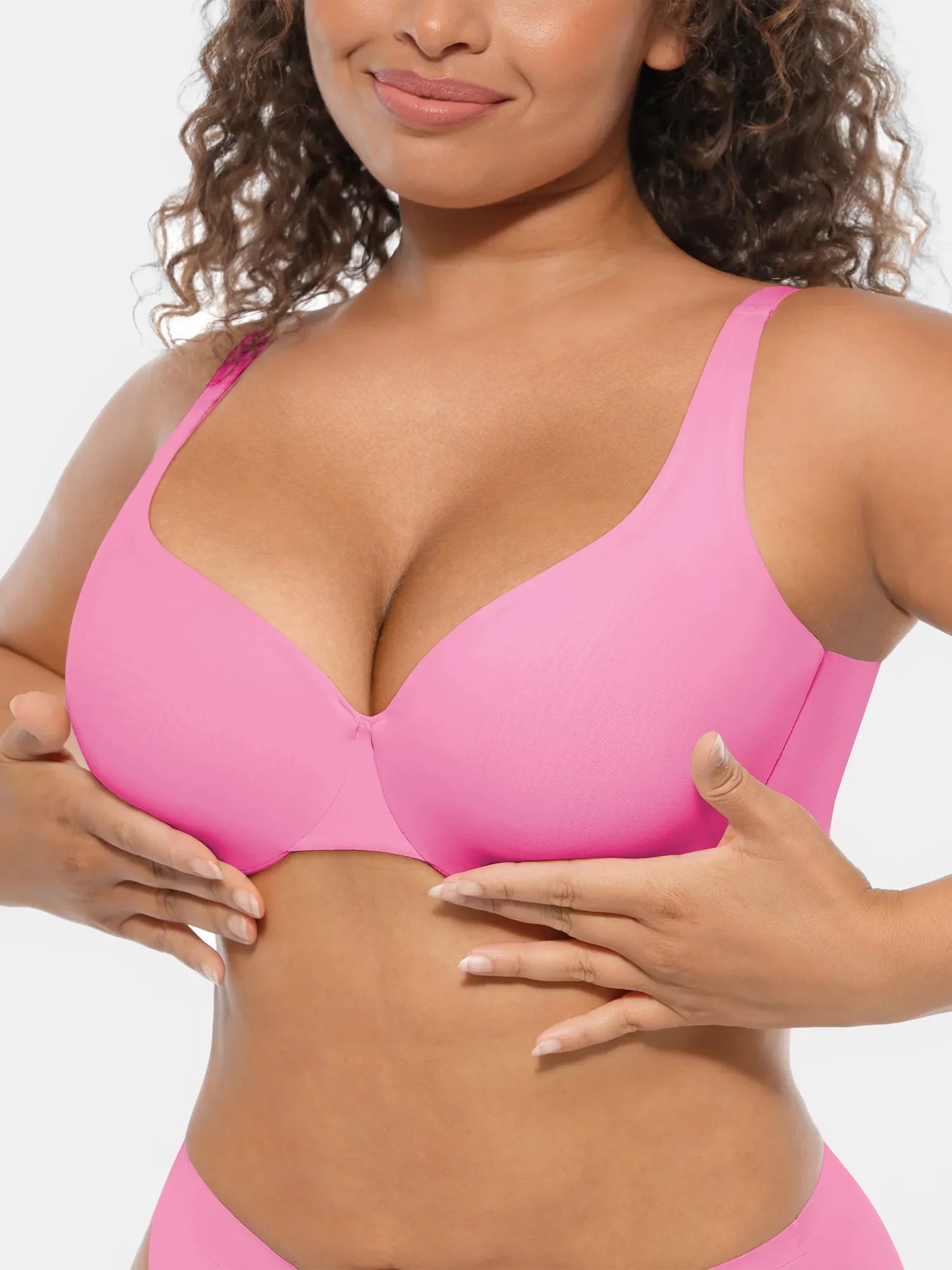 Feelingirl Unpadded Underwired Deep V-Neck Side Support Bra Bundle - Image 29
