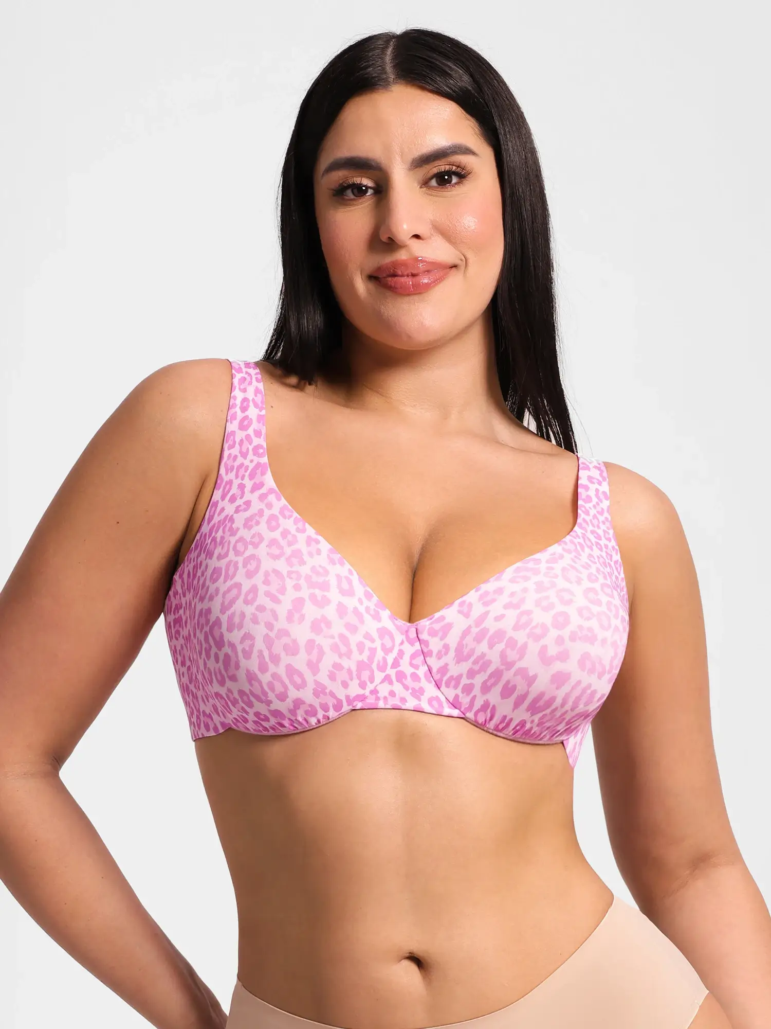 Feelingirl Underwire Adjustable Deep V-neck Bra - Image 46