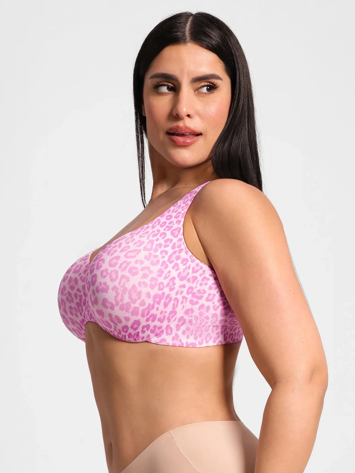 Feelingirl Underwire Adjustable Deep V-neck Bra - Image 47