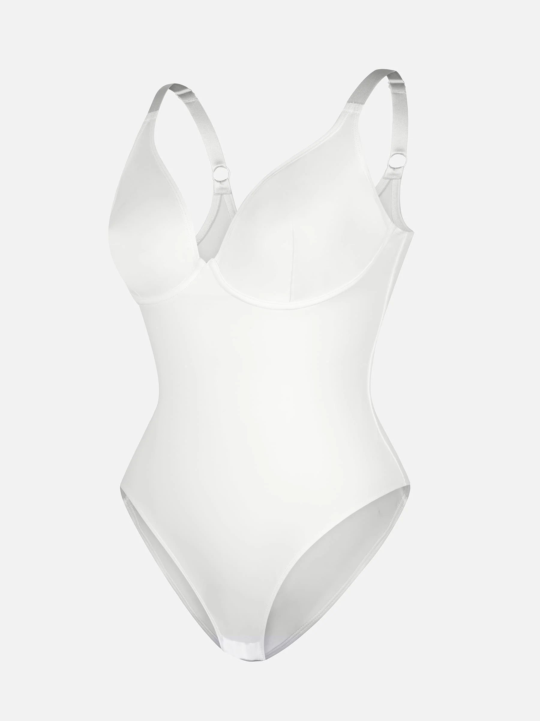 Feelingirl V Neck Tummy Control Shaping Bodysuit - Image 103