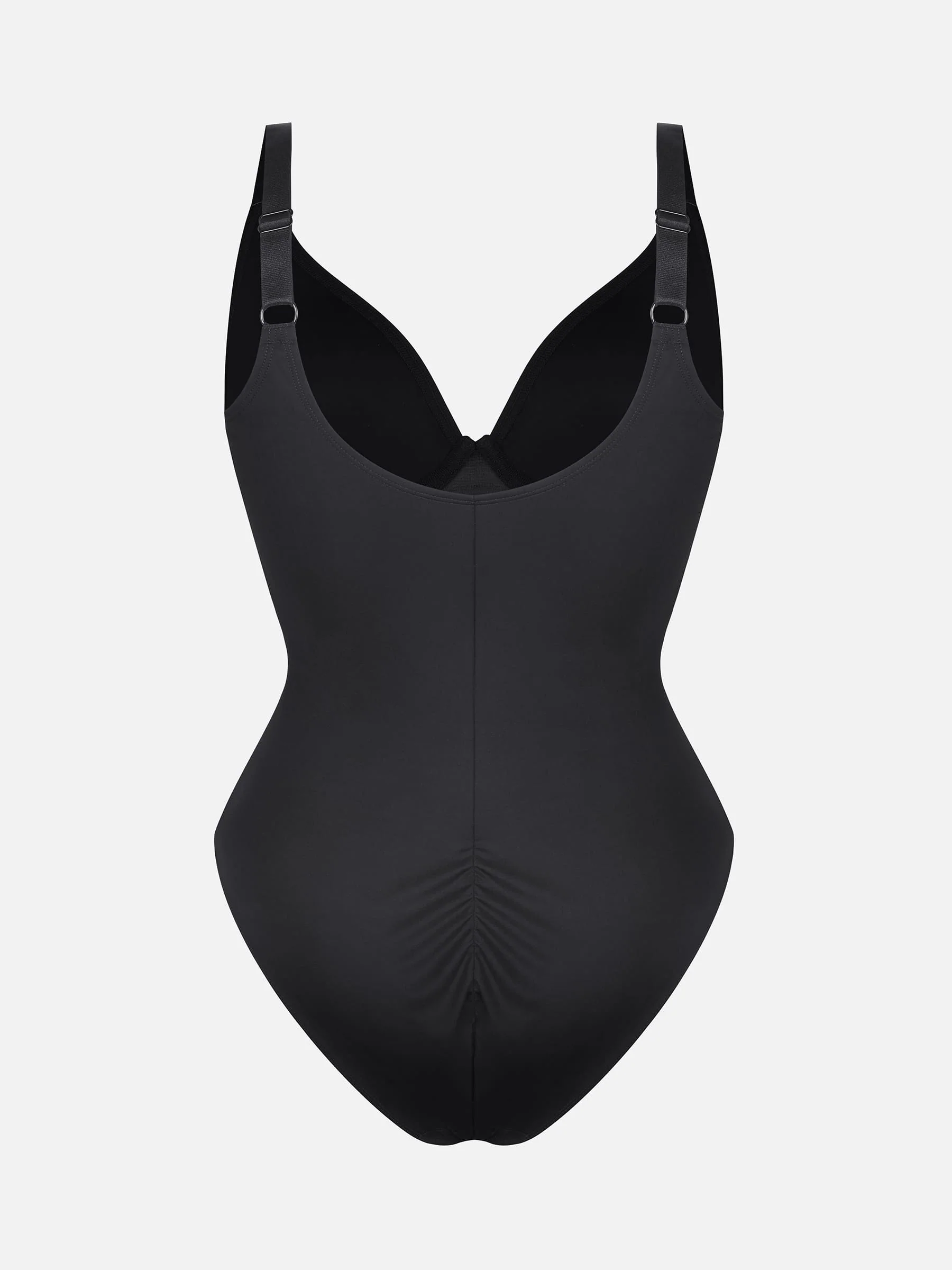 Feelingirl V Neck Tummy Control Shaping Bodysuit - Image 93