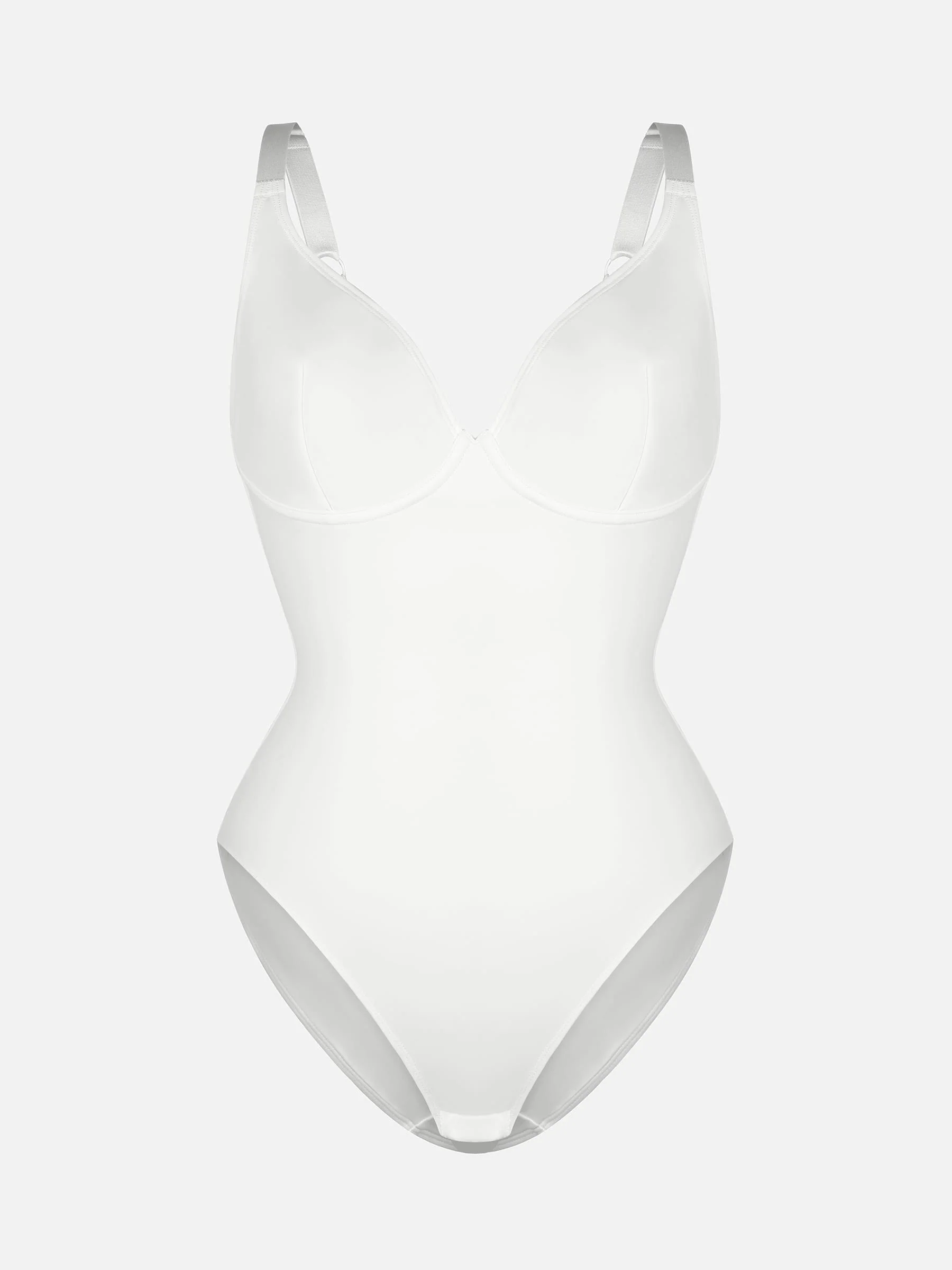 Feelingirl V Neck Tummy Control Shaping Bodysuit - Image 102