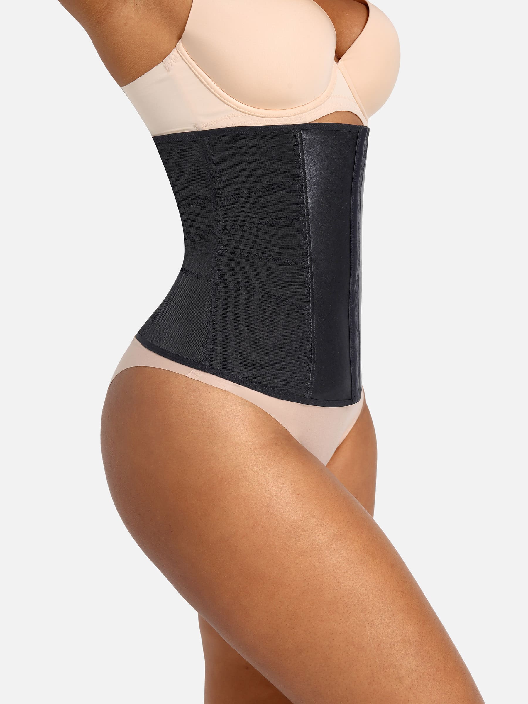 Feelingirl Waist Trainer for Women – Mesh Corset Body Shaper with Steel Bones - Image 11