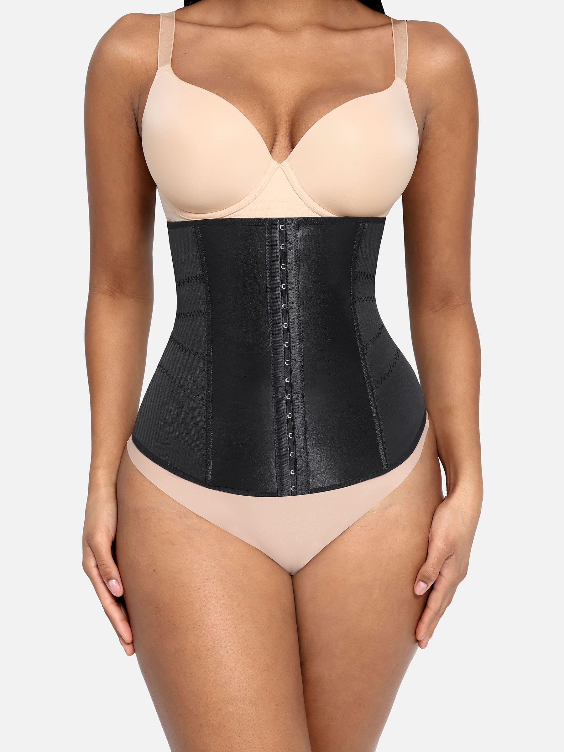 Feelingirl Waist Trainer for Women – Mesh Corset Body Shaper with Steel Bones - Image 13