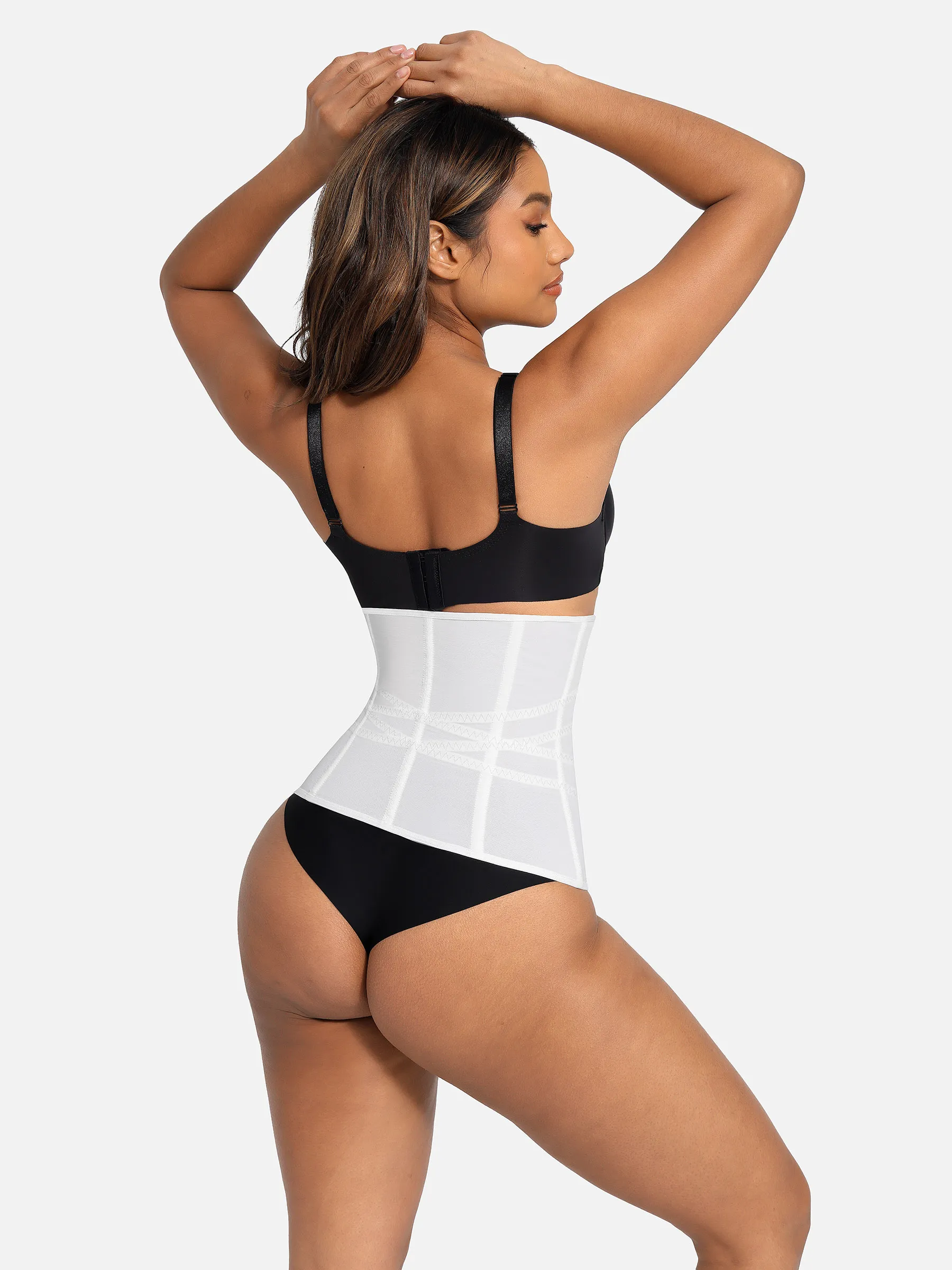 Feelingirl Waist Trainer for Women – Mesh Corset Body Shaper with Steel Bones - Image 4