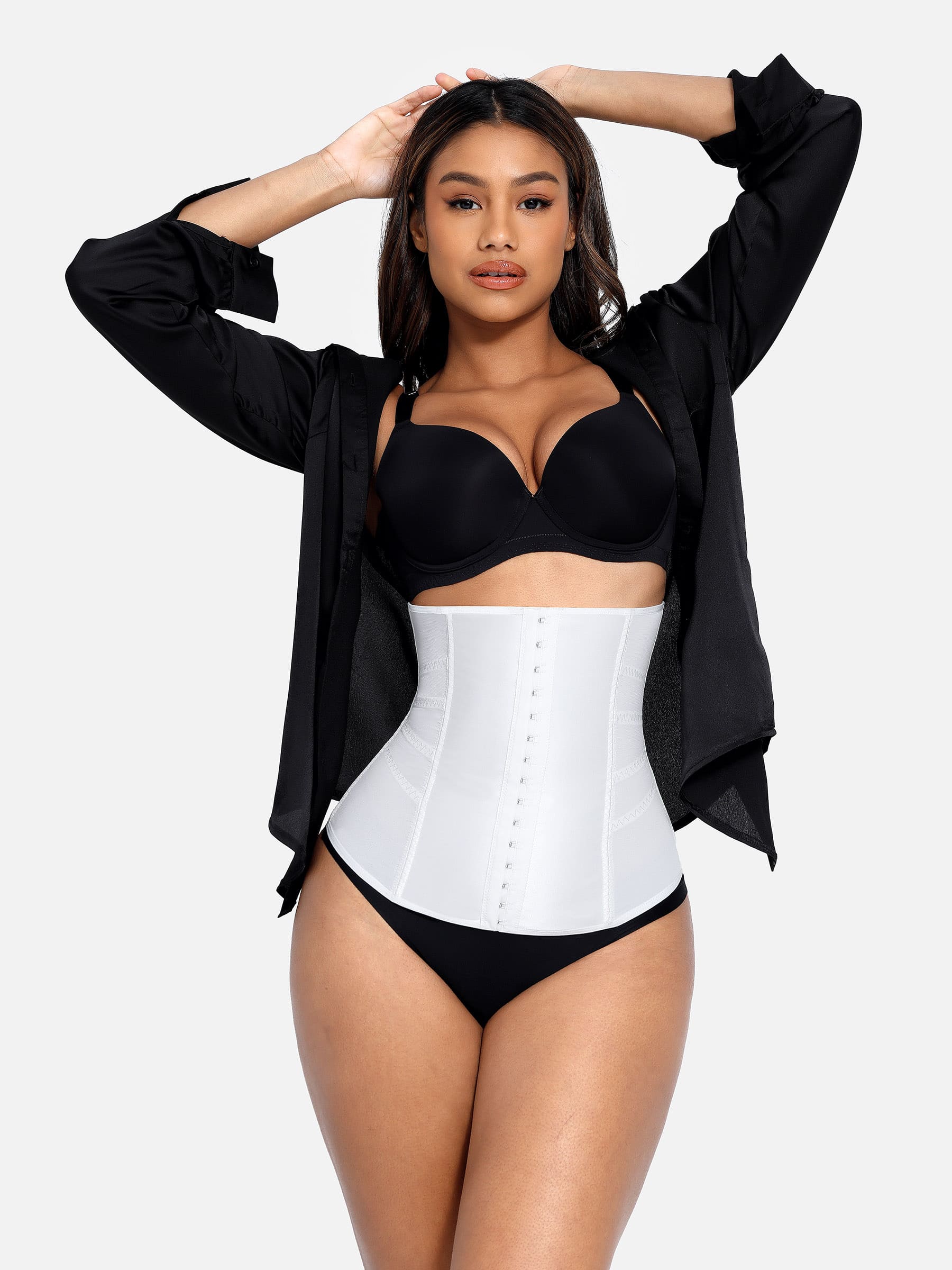 Feelingirl Waist Trainer for Women – Mesh Corset Body Shaper with Steel Bones - Image 7