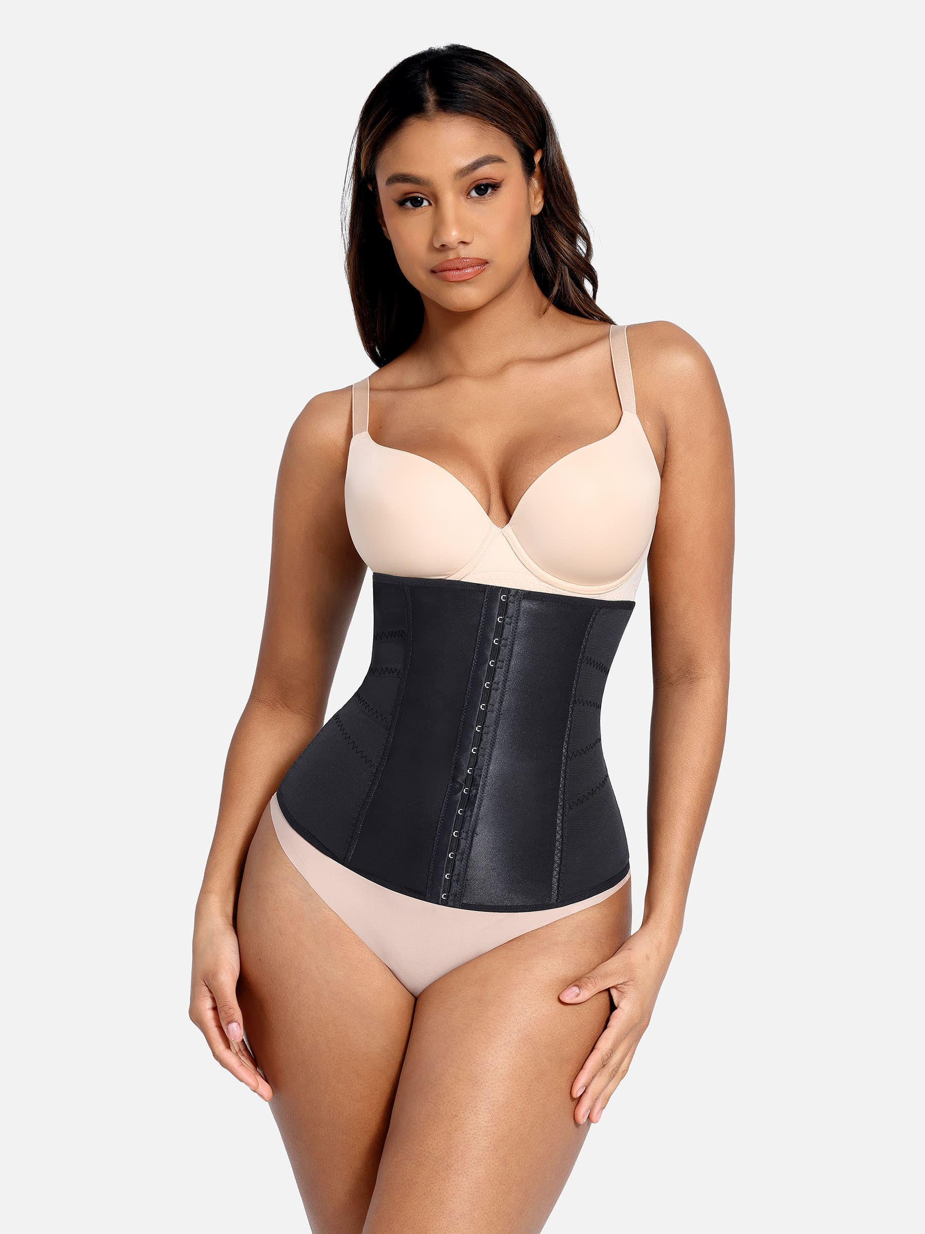 Feelingirl Waist Trainer for Women – Mesh Corset Body Shaper with Steel Bones - Image 8