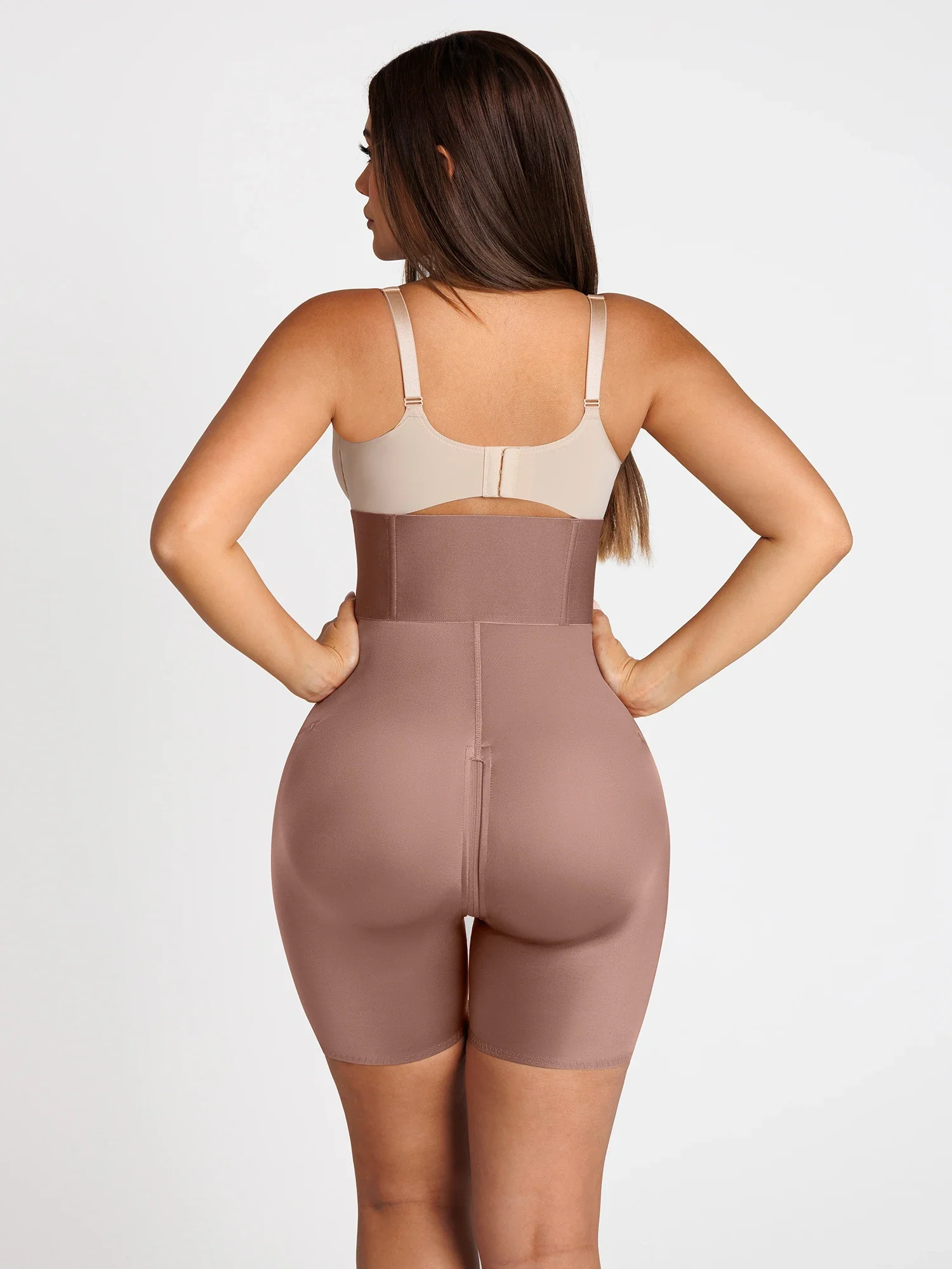 Feelingirl Wide Waistband Tummy Control Butt Lifting Shaping Shorts - Image 20