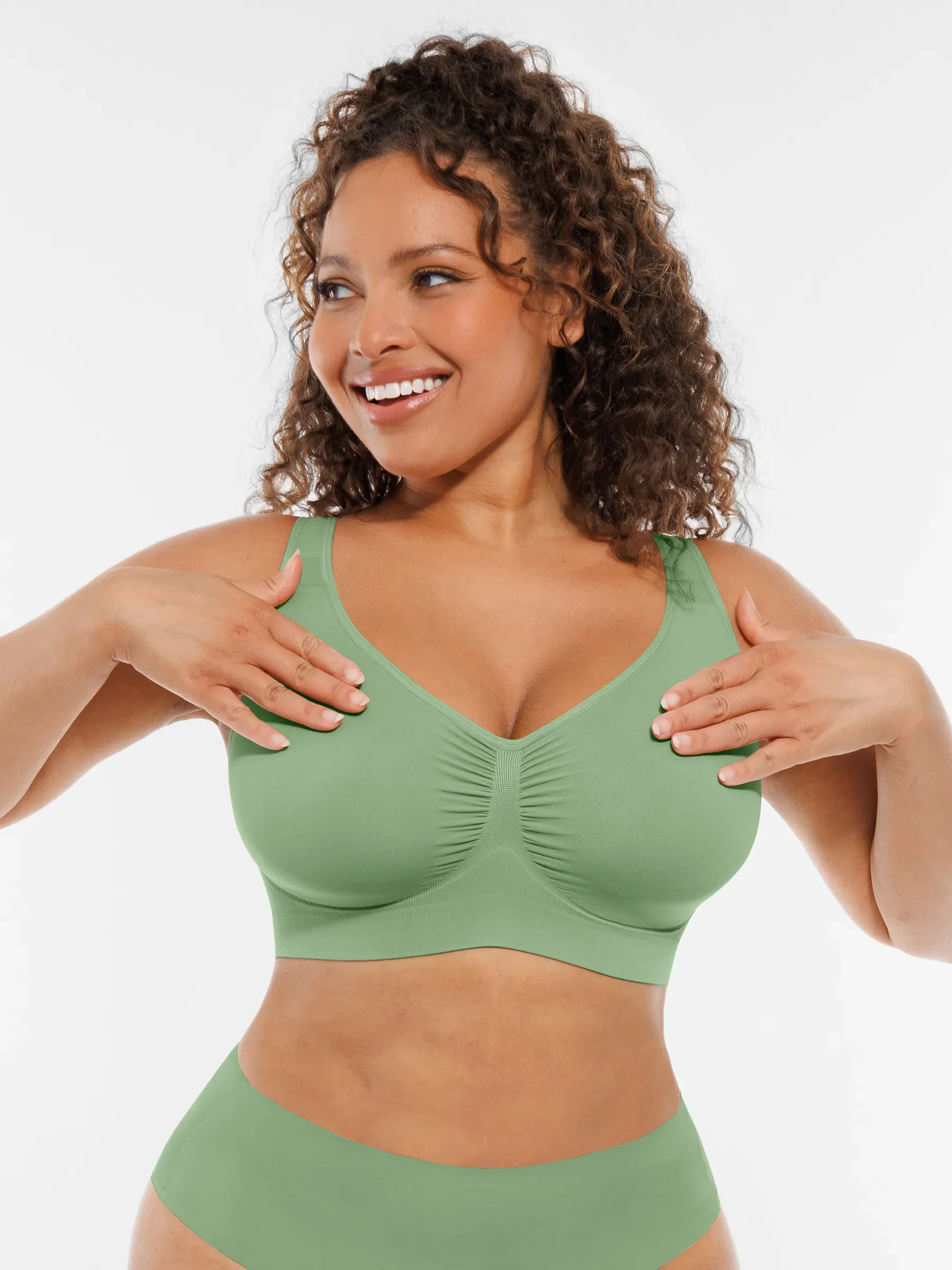 Feelingirl No Underwire Wide Straps Everyday Bra Bundle - Image 47