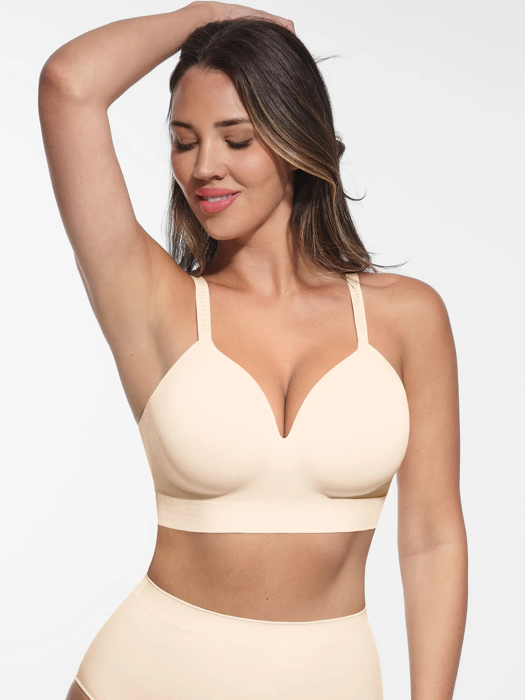 Feelingirl Wireless Adjustable Push-Up Full Coverage Bra - Image 15