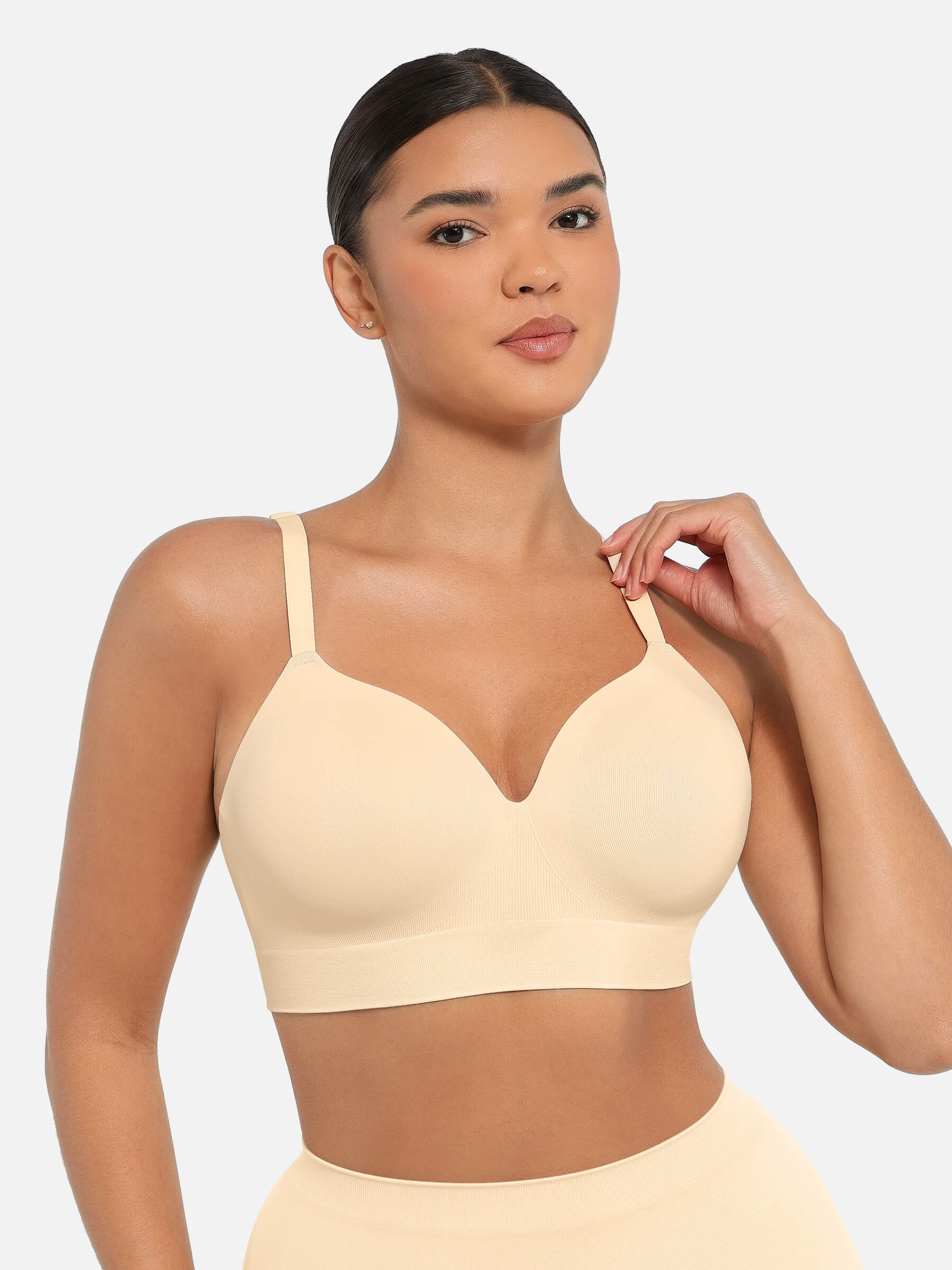 Feelingirl Wireless Push-Up Seamless Comfort Full Coverage Bra Bundle - Image 22