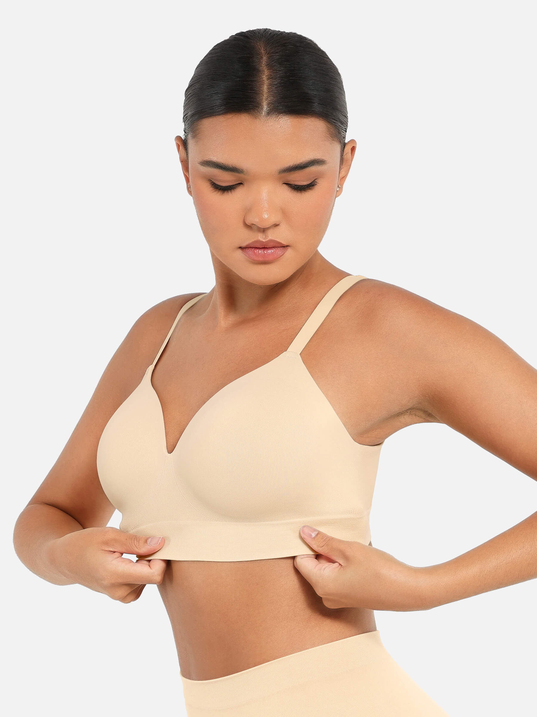 Feelingirl Wireless Push-Up Seamless Comfort Full Coverage Bra Bundle - Image 25