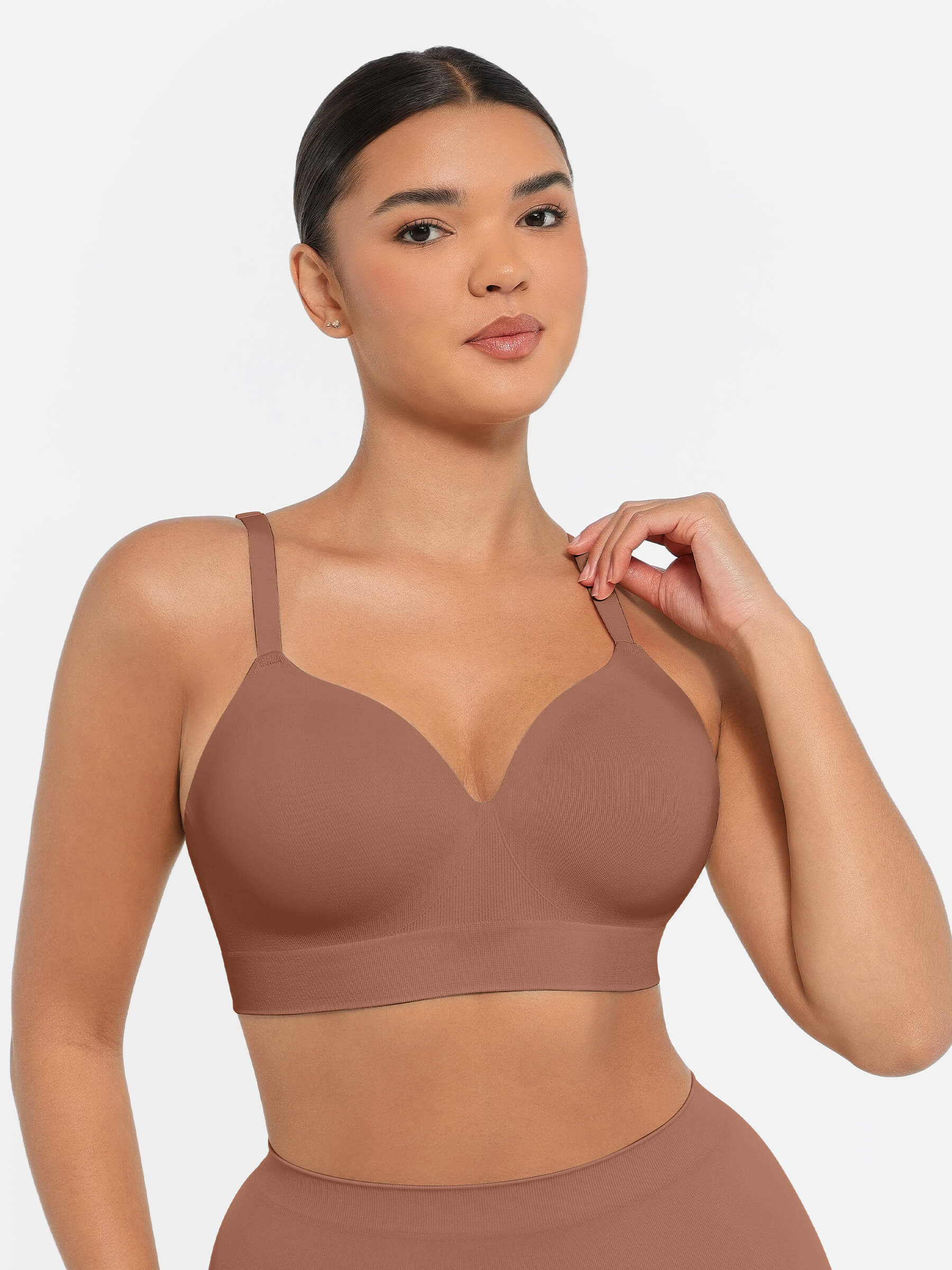 Feelingirl Wireless Push-Up Seamless Comfort Full Coverage Bra Bundle - Image 42