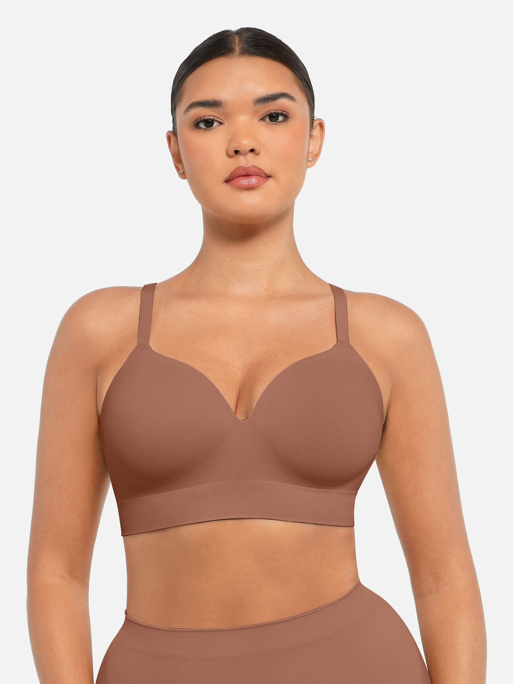 Feelingirl Wireless Push-Up Seamless Comfort Full Coverage Bra Bundle - Image 44