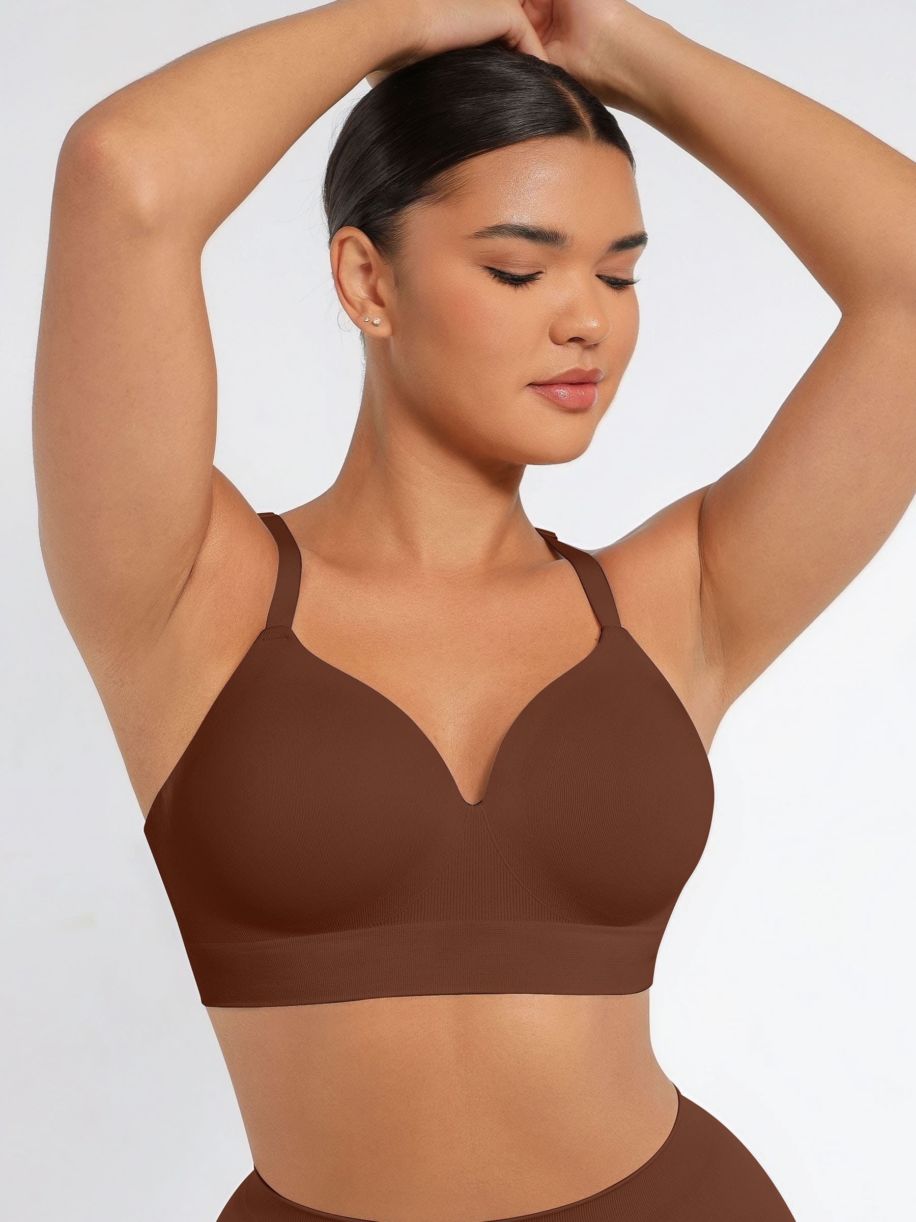 Feelingirl Wireless Push-Up Seamless Comfort Full Coverage Bra Bundle - Image 54