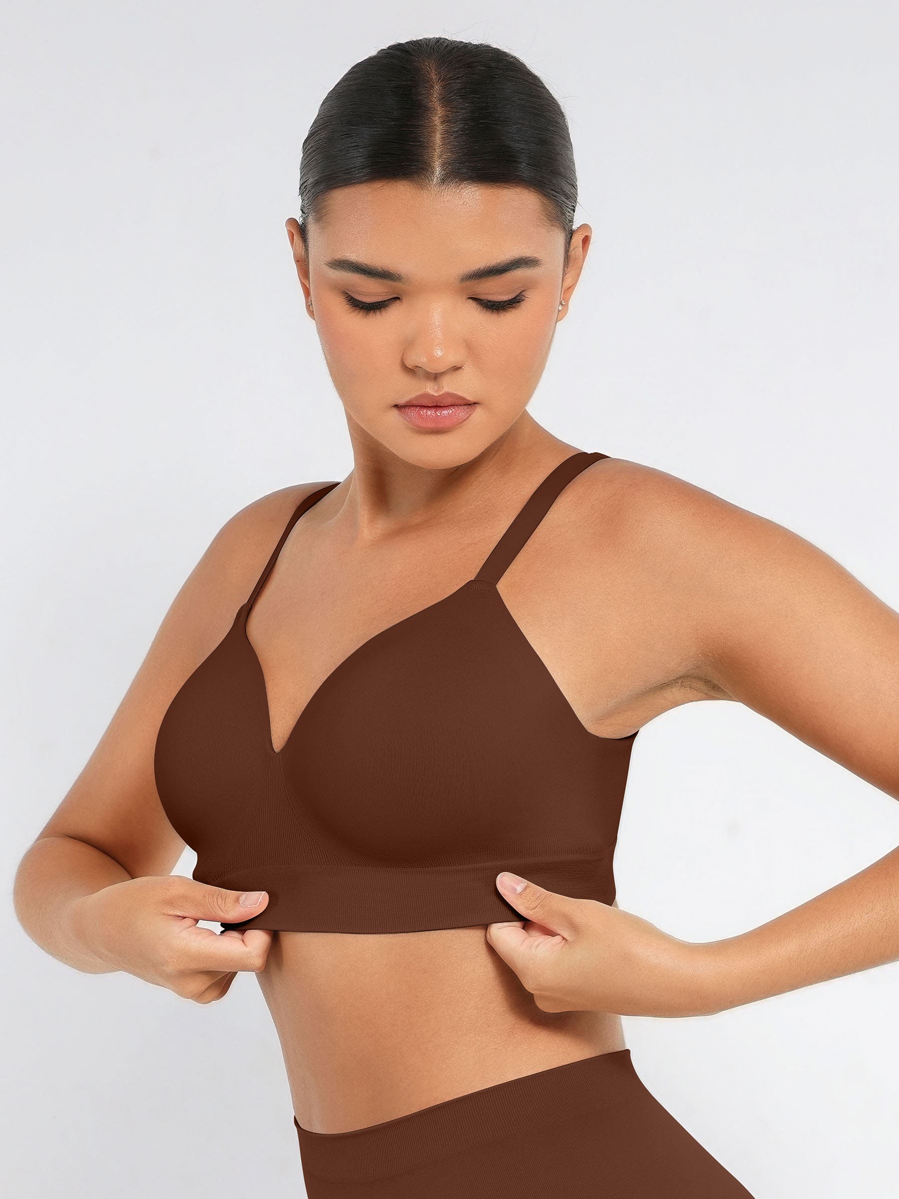 Feelingirl Wireless Push-Up Seamless Comfort Full Coverage Bra Bundle - Image 58