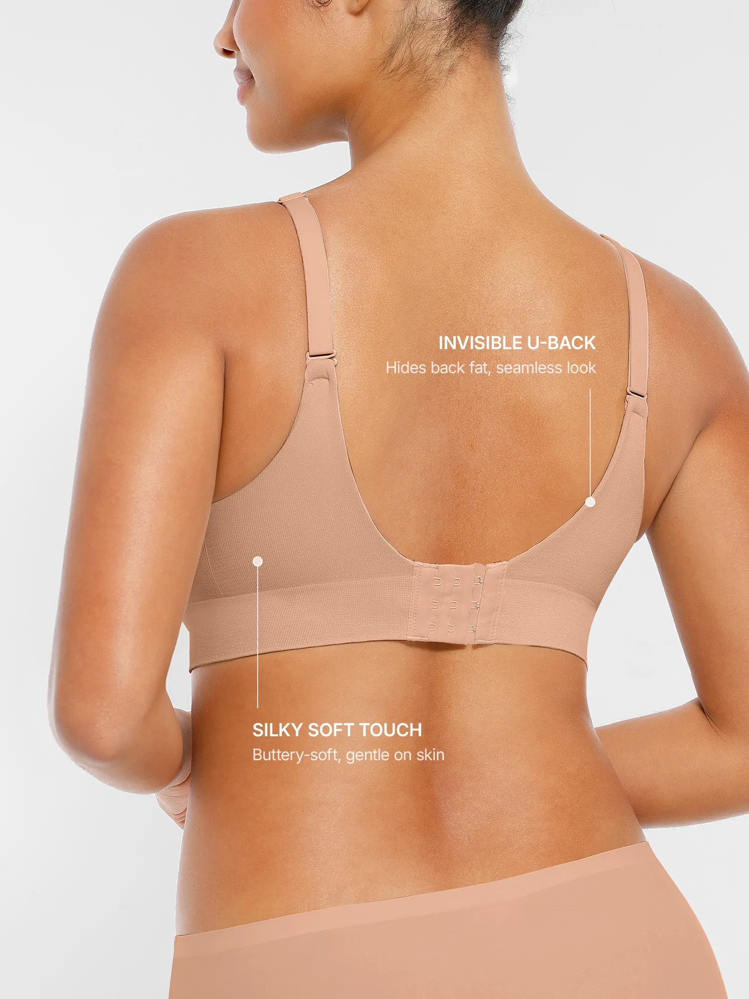 Feelingirl Wireless Seamless Push-Up V-neck Bra - Image 21