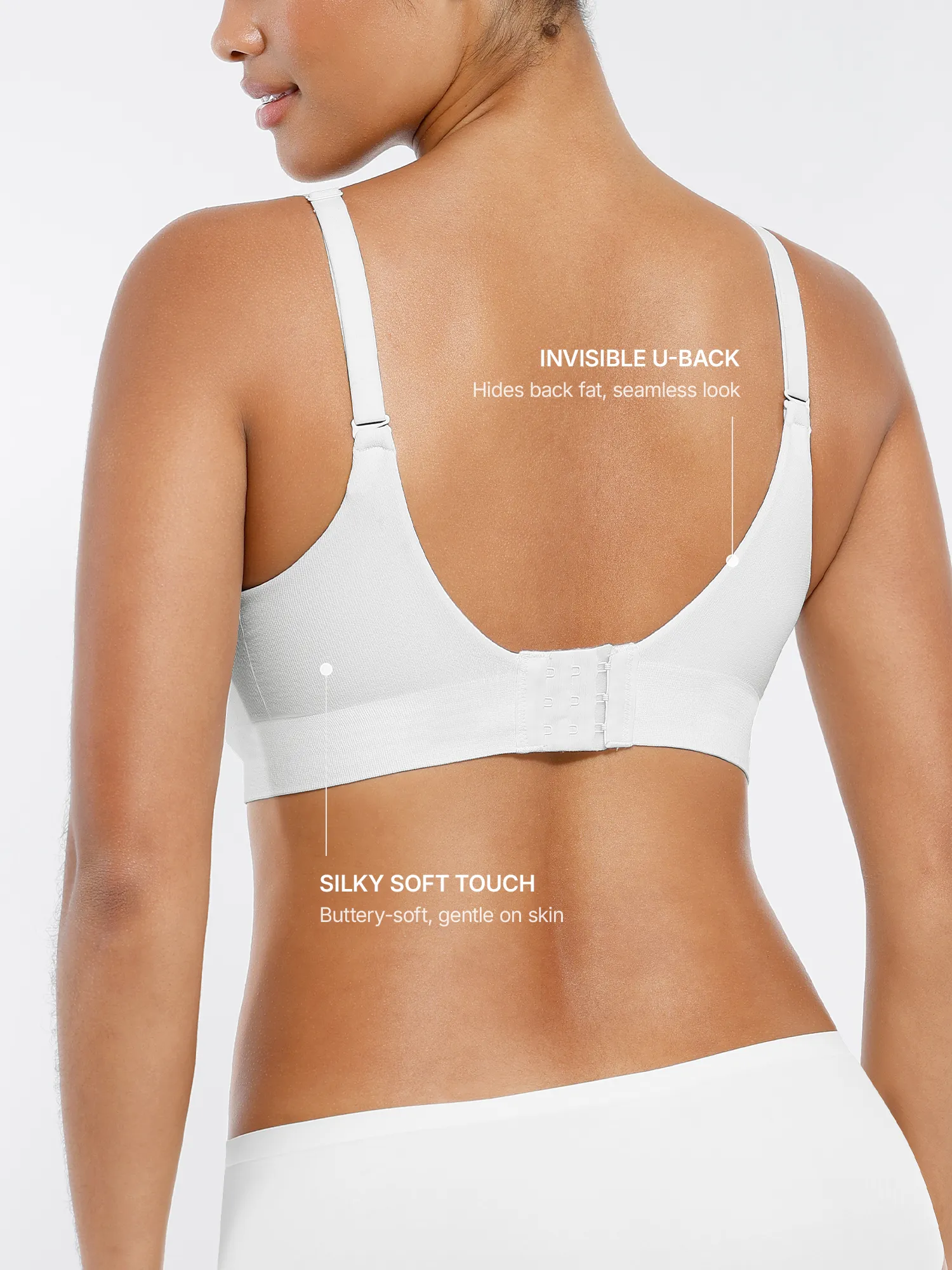 Feelingirl Wireless Seamless Push-Up V-neck Bra - Image 31