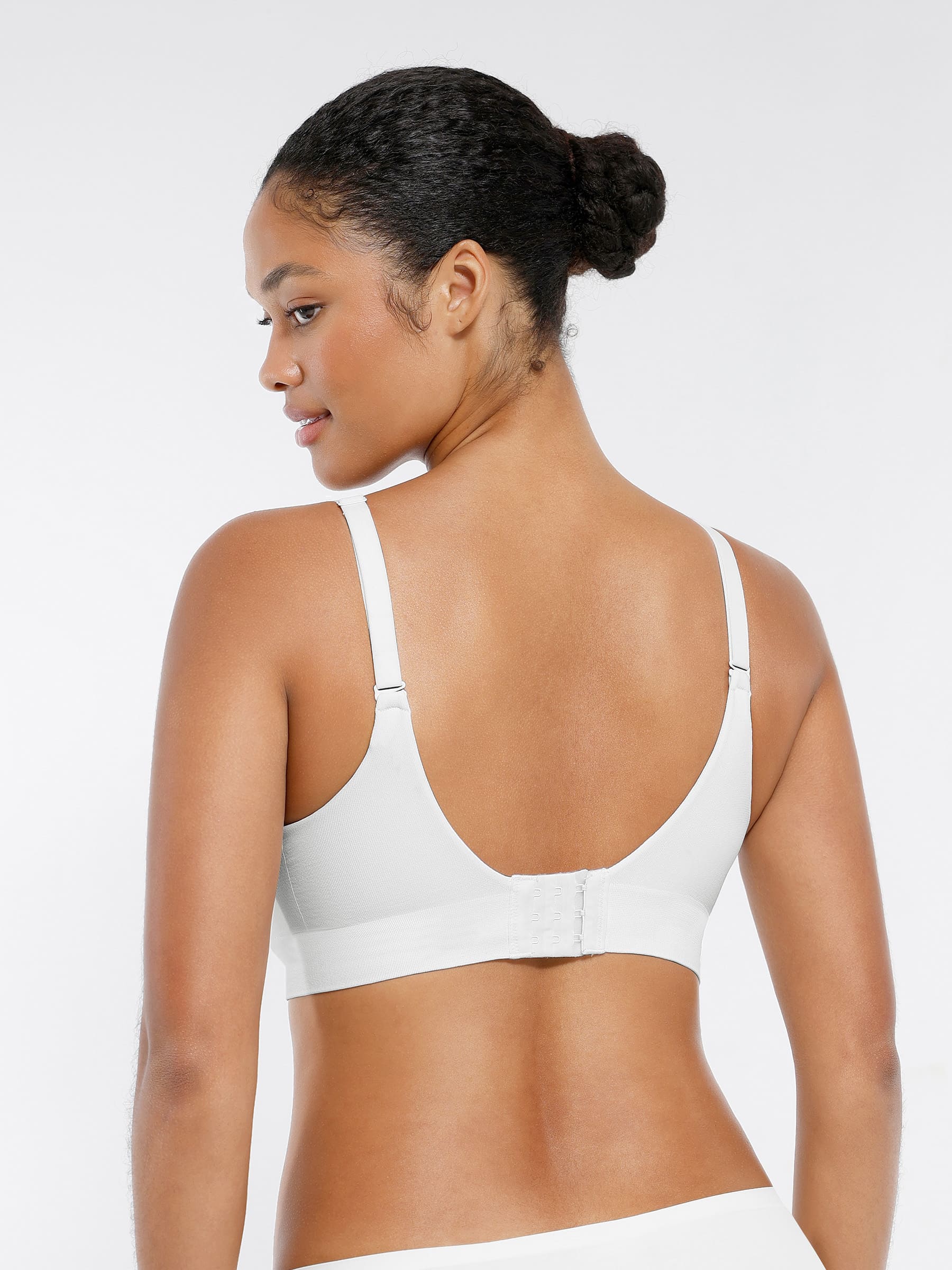 Feelingirl Wireless Seamless Push-Up V-neck Bra - Image 33