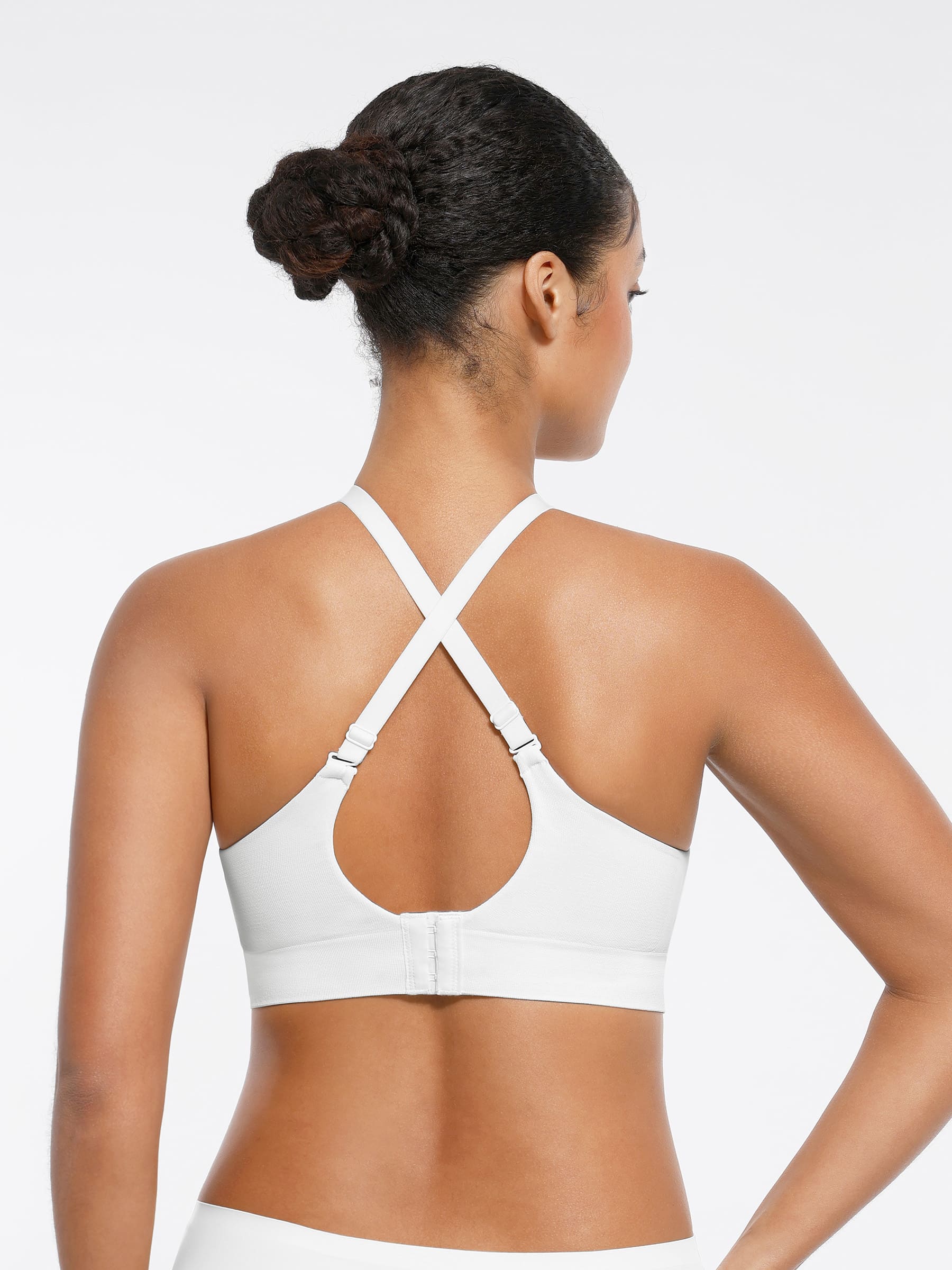 Feelingirl Wireless Seamless Push-Up V-neck Bra - Image 34