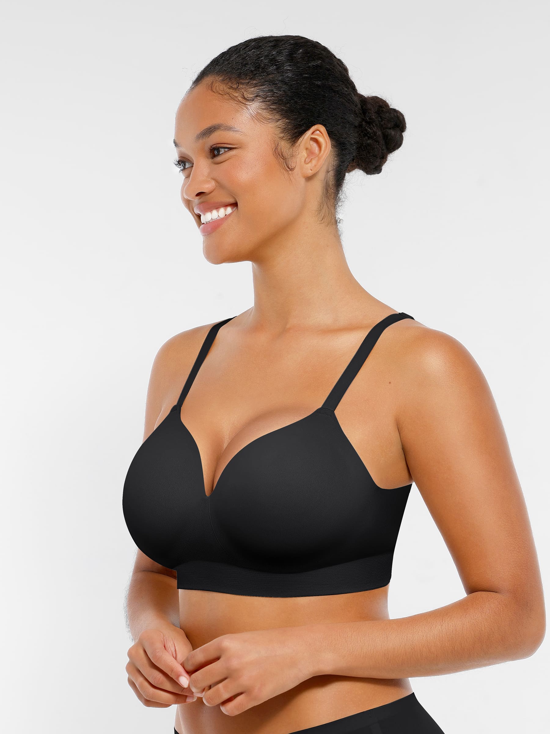 Feelingirl Wireless Seamless Push-Up V-neck Bra - Image 4
