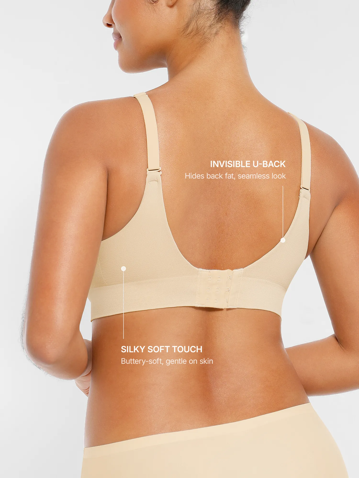 Feelingirl Wireless Seamless Push-Up V-neck Bra - Image 40