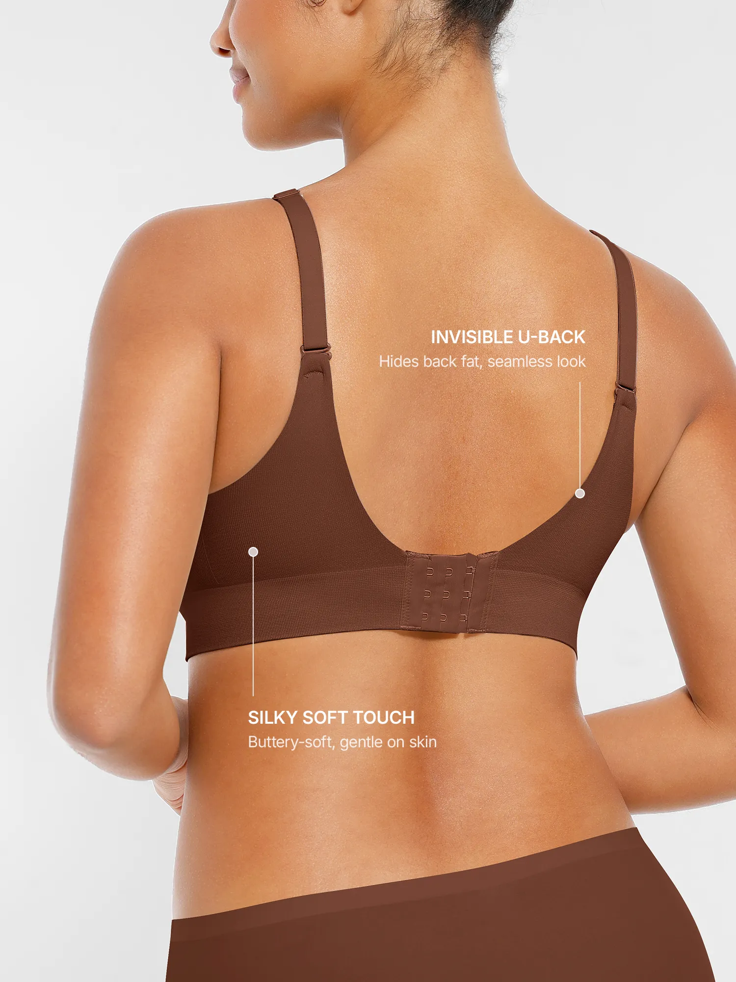 Feelingirl Wireless Seamless Push-Up V-neck Bra - Image 49