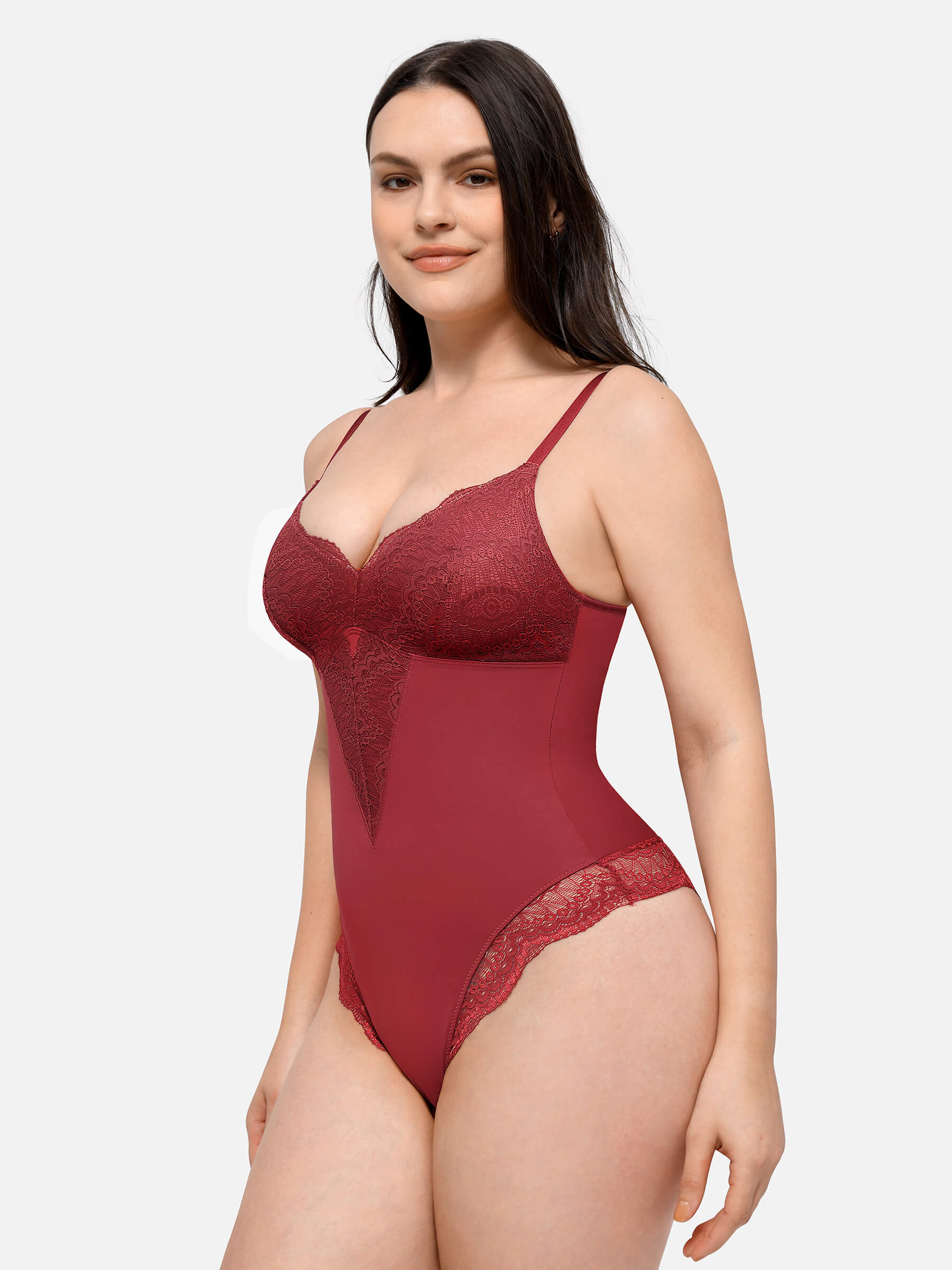 Feelingirl Low-back Ultra-versatile Lace Bodysuit - Image 10