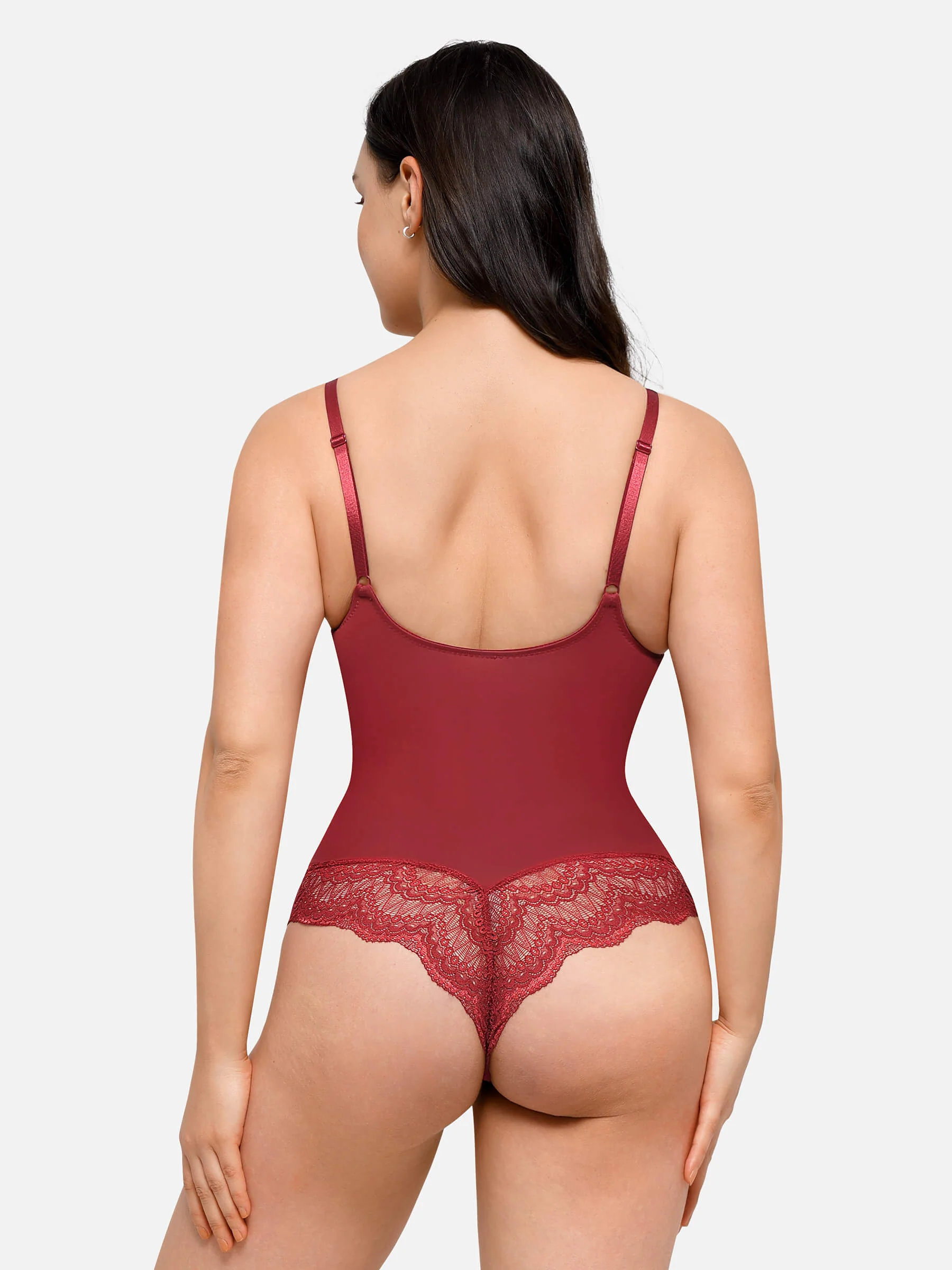 Feelingirl Low-back Ultra-versatile Lace Bodysuit - Image 11
