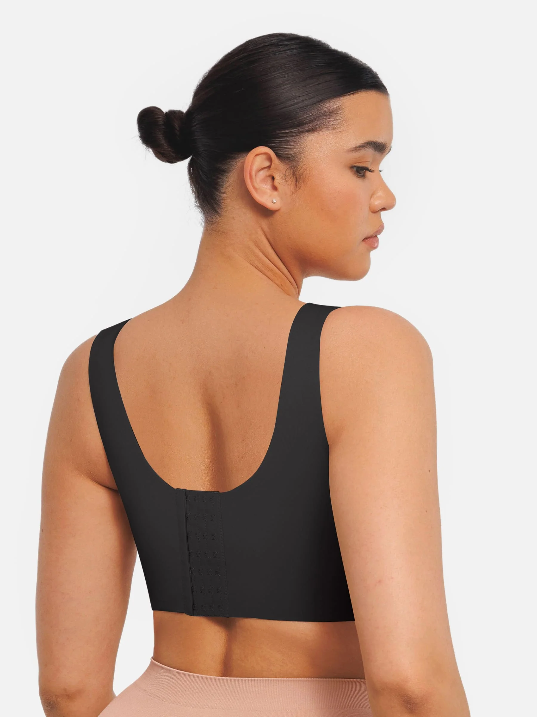 Feelingirl Seamless V Neck Comfort Fit Everyday Bra - Image 4