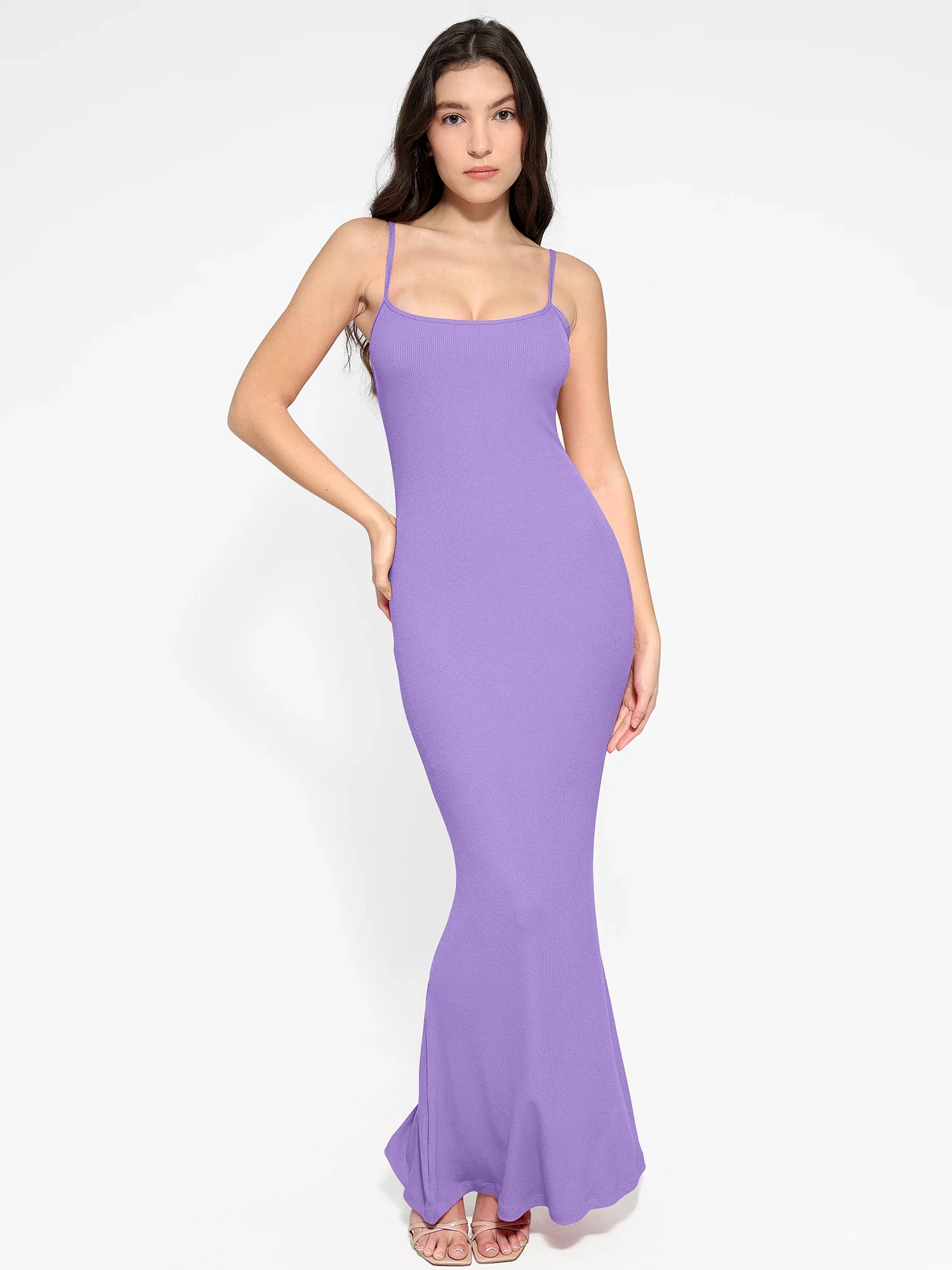 Popilush Shapewear Modal Slimming Maxi Slip Dress - Image 40