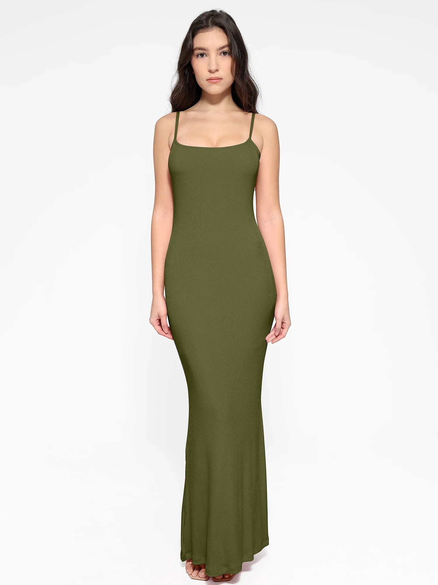 Popilush Shapewear Modal Slimming Maxi Slip Dress - Image 65